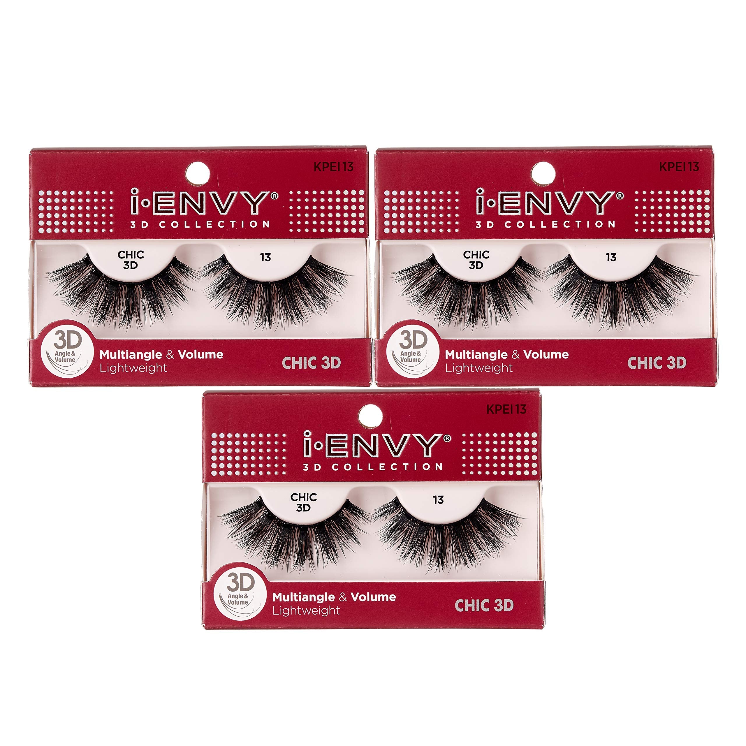 I-Envy 3D Glam Collection Multi-Angle & Volume (3 Pack, Kpei13)