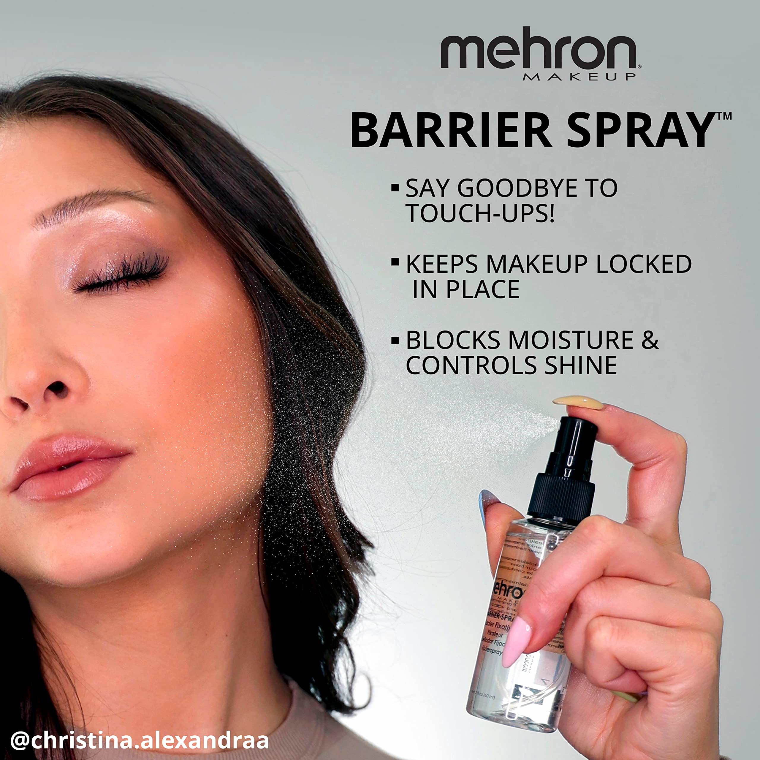 Mehron Makeup Barrier Spray | Setting Spray For Makeup | Makeup Setting Spray For Face 2 Fl Oz (60 Ml)