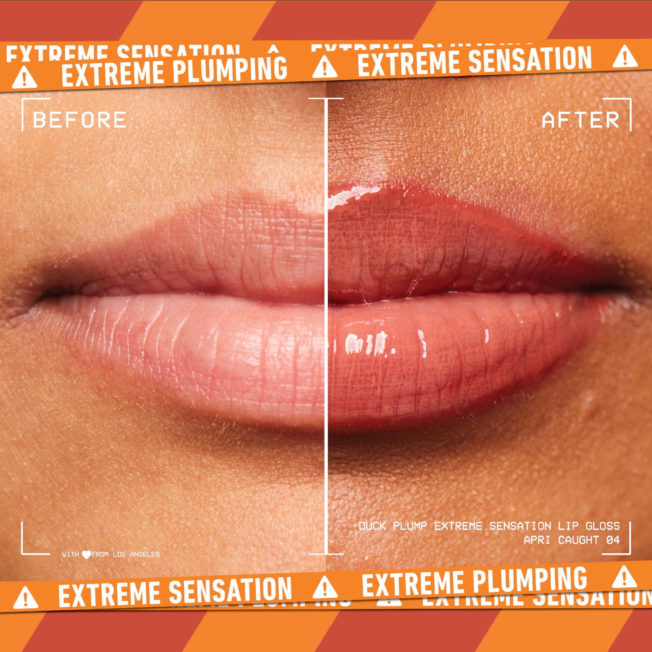 NYX PROFESSIONAL MAKEUP Duck Plump High Pigment Plumping Lip Gloss with Spicy Ginger, Vegan Lip Makeup - Apri Caught (Muted Peac