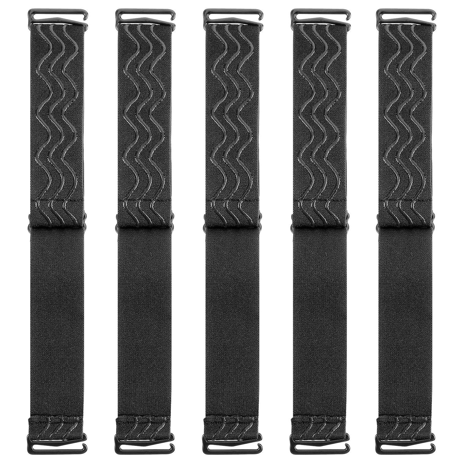 DIVINA VITAE 5Pcs Elastic Bands for Wig, Adjustable Wig Band With Removable Buckles, Wig Bands No Slip Wig Band for Glueless Wig