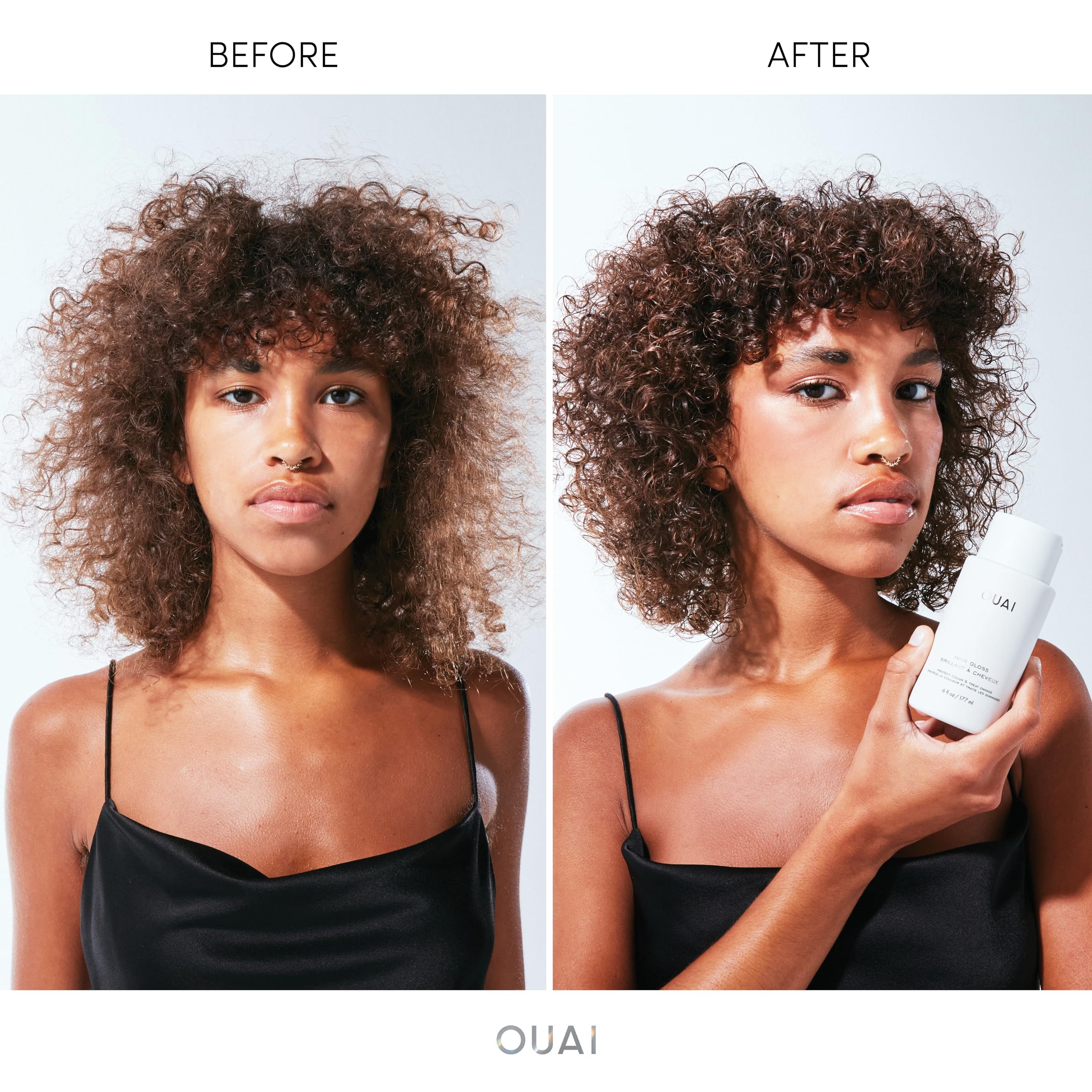 Ouai Hair Gloss - In-Shower Shiny Hair Treatment With Frizz Control - Heat Protectant Hair Glaze Infused With Hyaluronic Acid, R