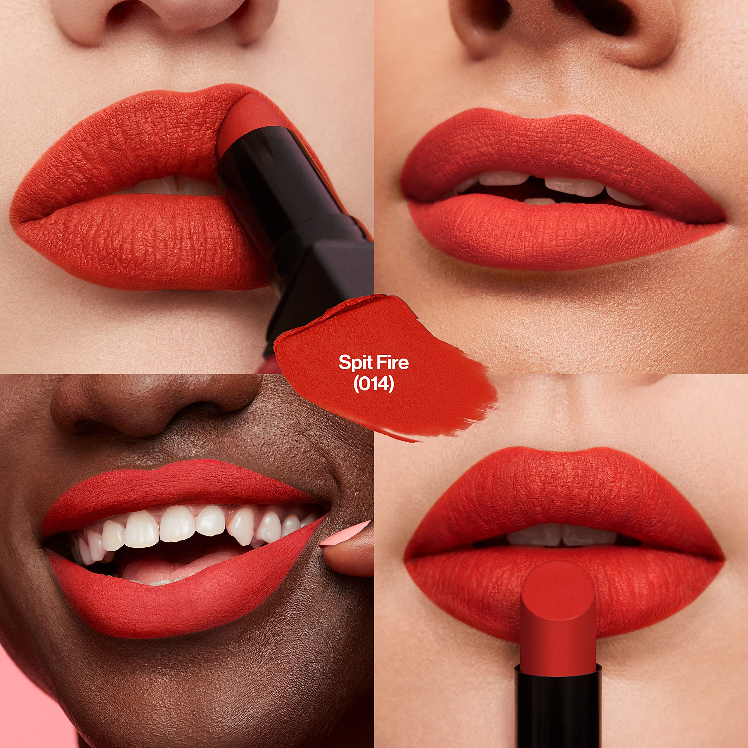 Revlon Lipstick, Colorstay Suede Ink, Built-In Primer, Infused With Vitamin E, Waterproof, Smudge-Proof, Matte Color, 014 Spit F