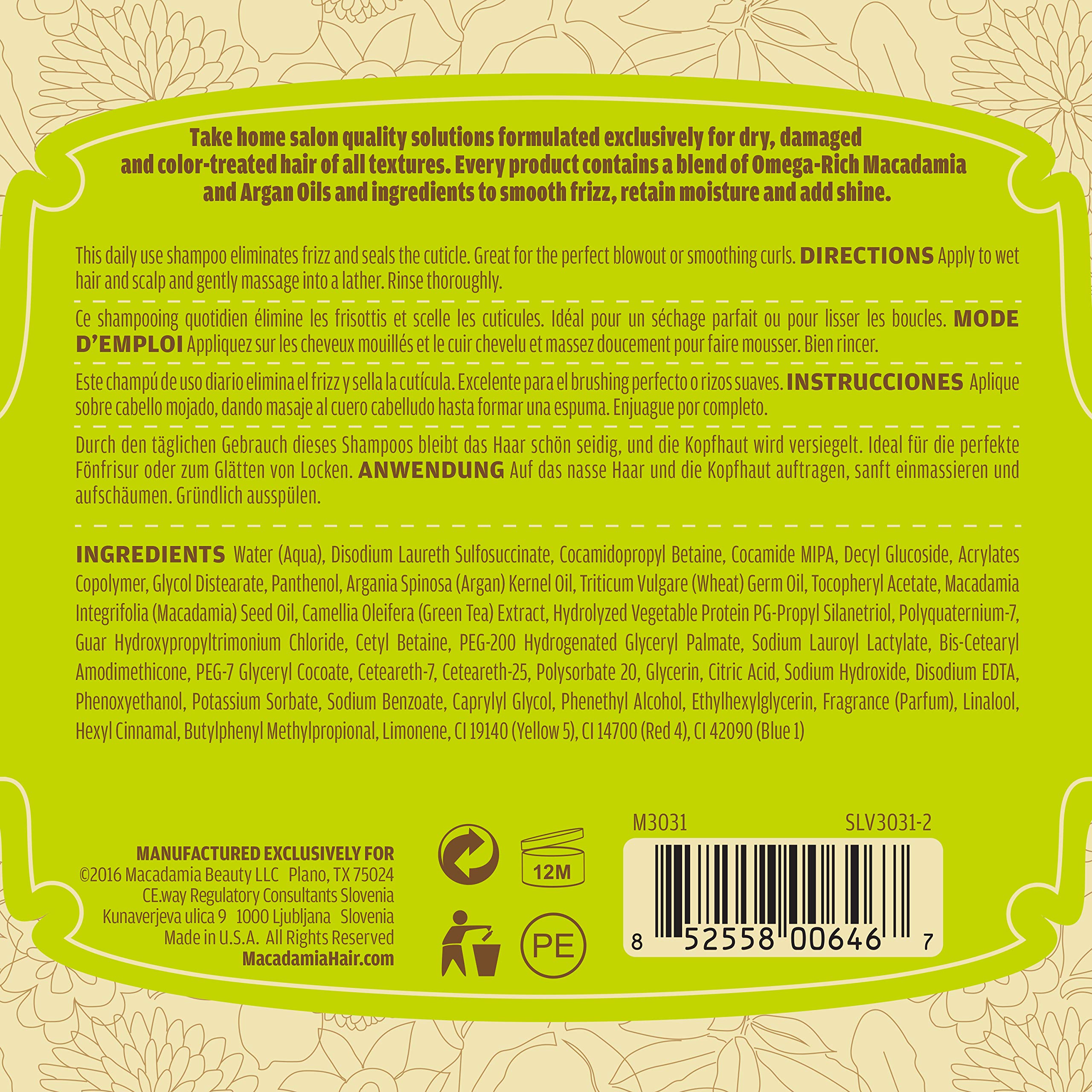 Macadamia Natural Oil Smoothing Shampoo 10 Oz