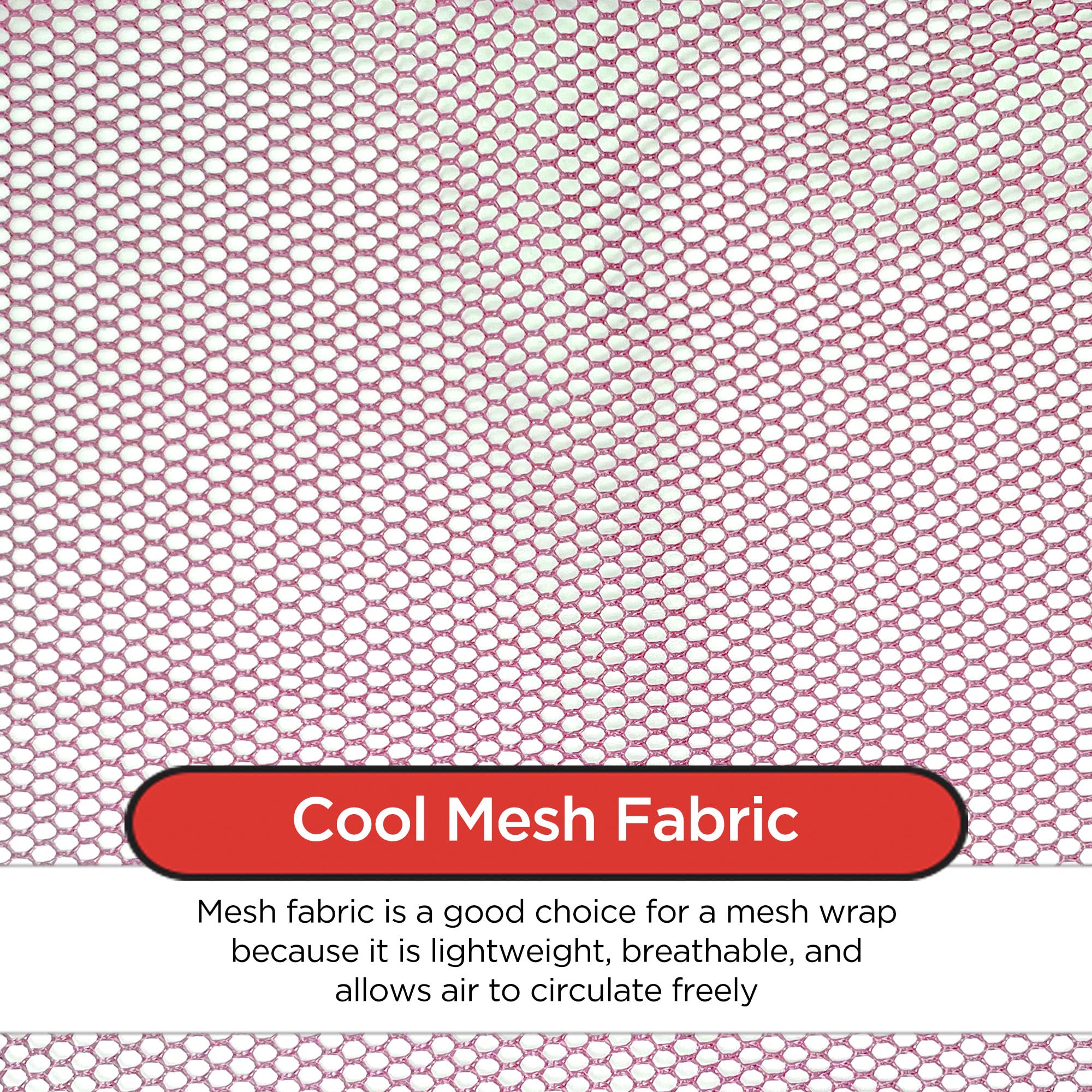 DONNA Extra Large Silk Wrap HEADBAND, Mesh Wrap for Women's Hair, Face Wash, Makeup Accessories, 1PC RED COLOR
