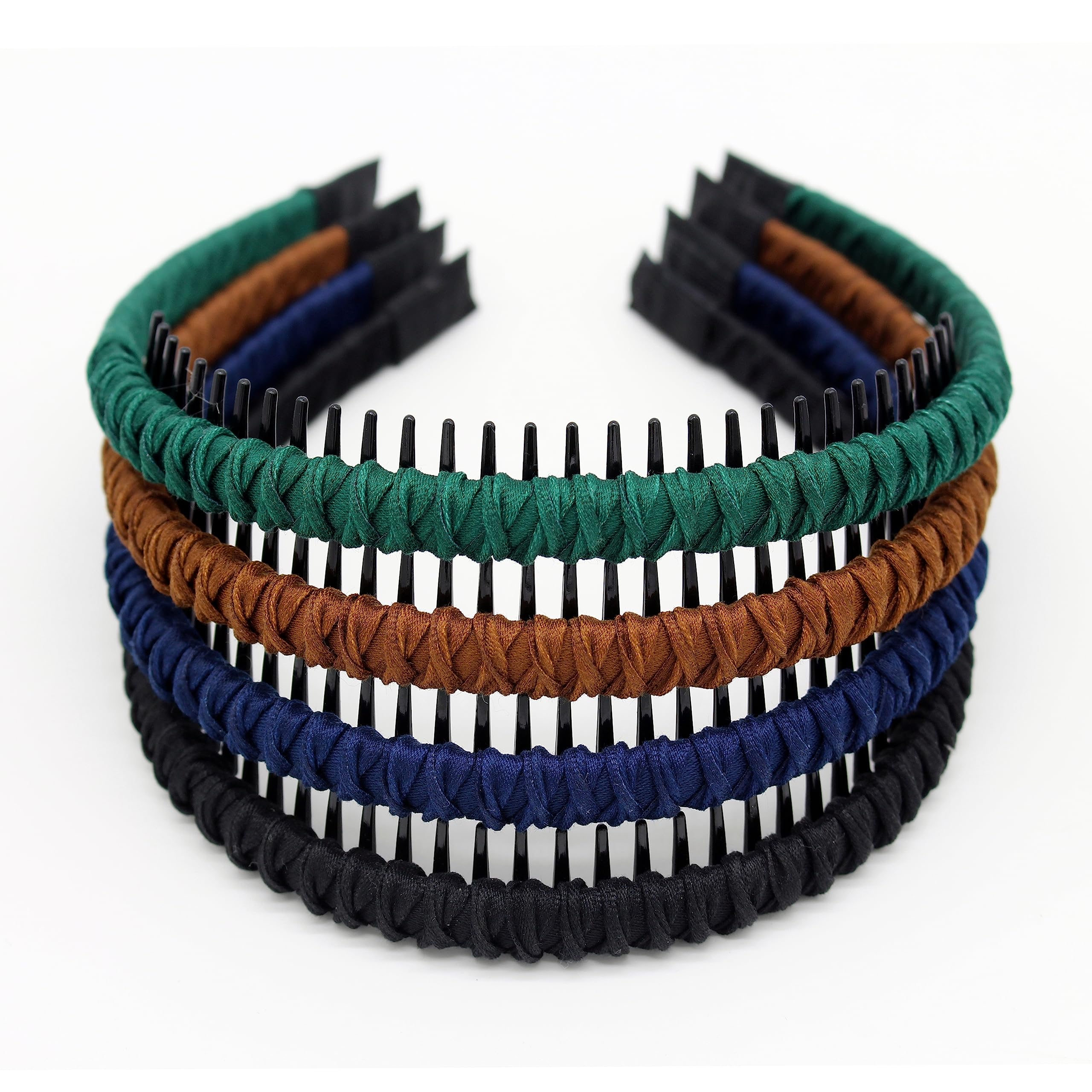 Joband Women'S Fashion Headbands Hair Accessories For Women Non-Slip Braided Hair Bands Comfy Tooth Comb Hair Hoop (4 Color)