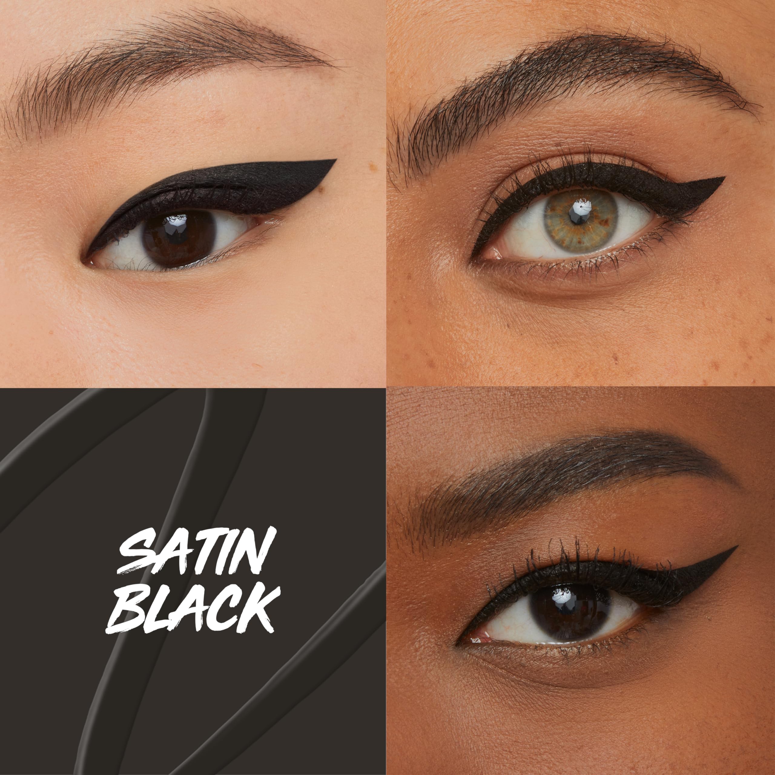 Maybelline Eyestudio Master Precise All Day Waterproof Liquid Eyeliner Makeup, Black, 1 Count (Packaging May Vary)