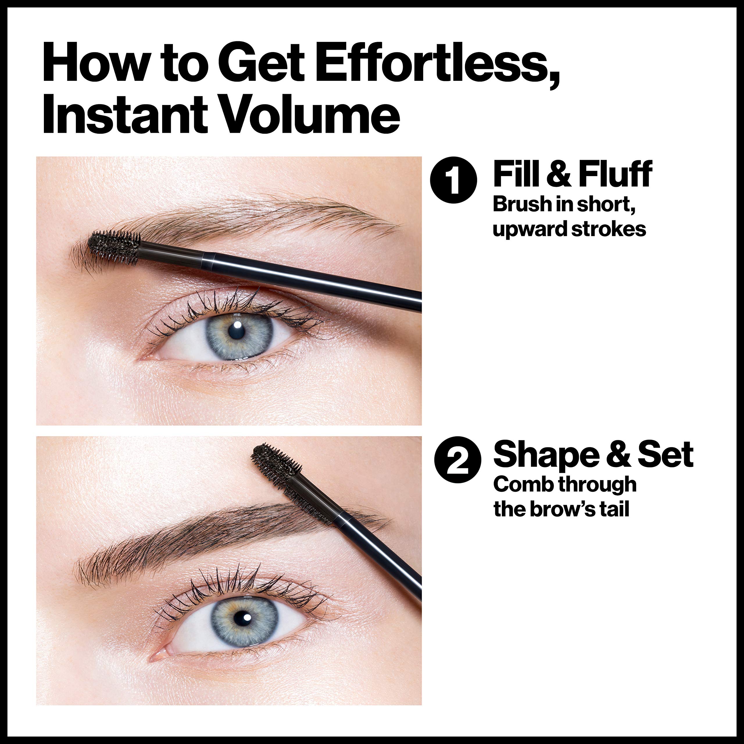 Revlon Color Stay Brow Fiber Filler, Long-Wearing Volumizing Waterproof Eyebrow Gel, 301 0.23 Fl. Oz, Blonde