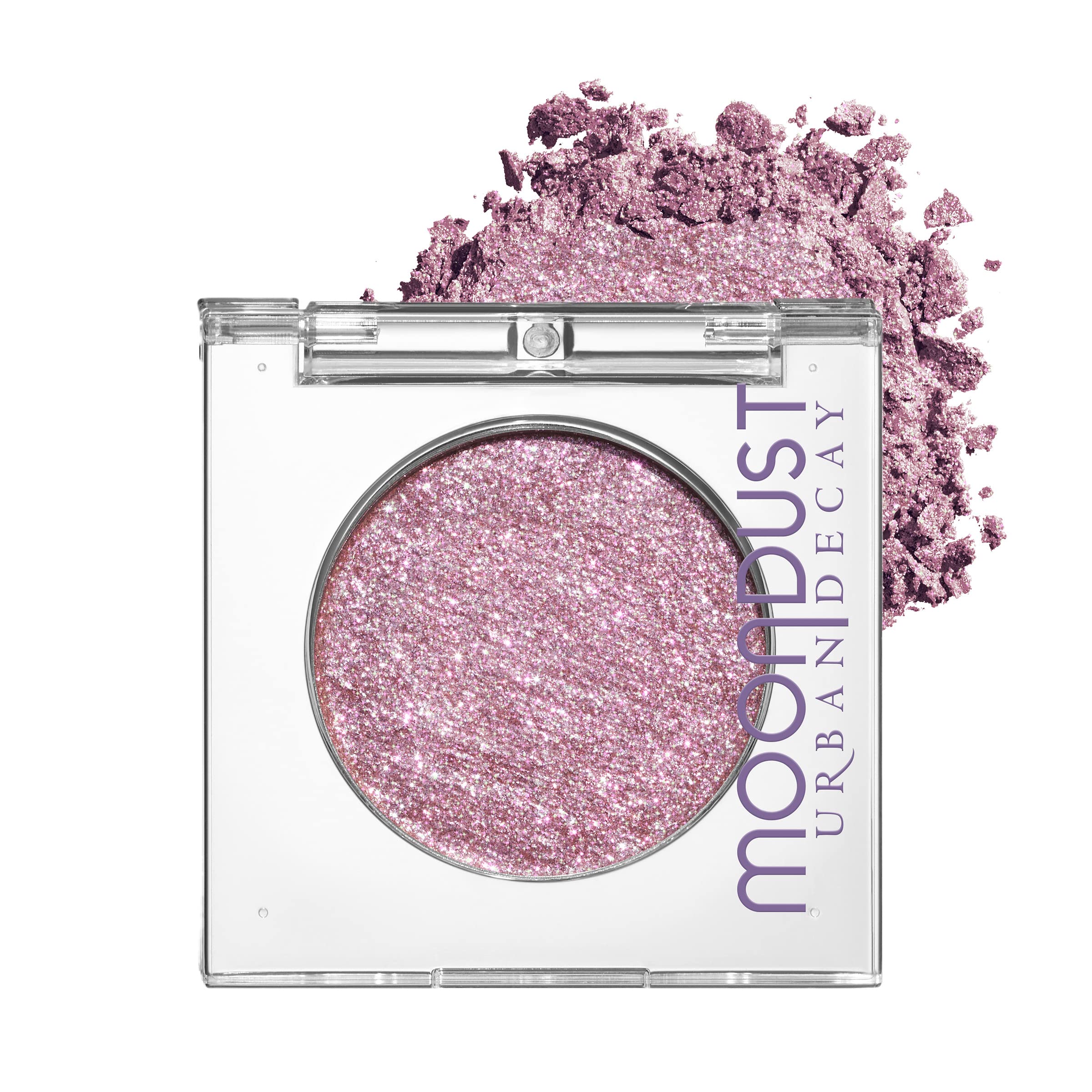 Urban Decay 24/7 Moondust Glitter Eyeshadow Single (Glitter Rock - Multidimensional Pink Sparkle), Buildable Sparkly Eye Glitter