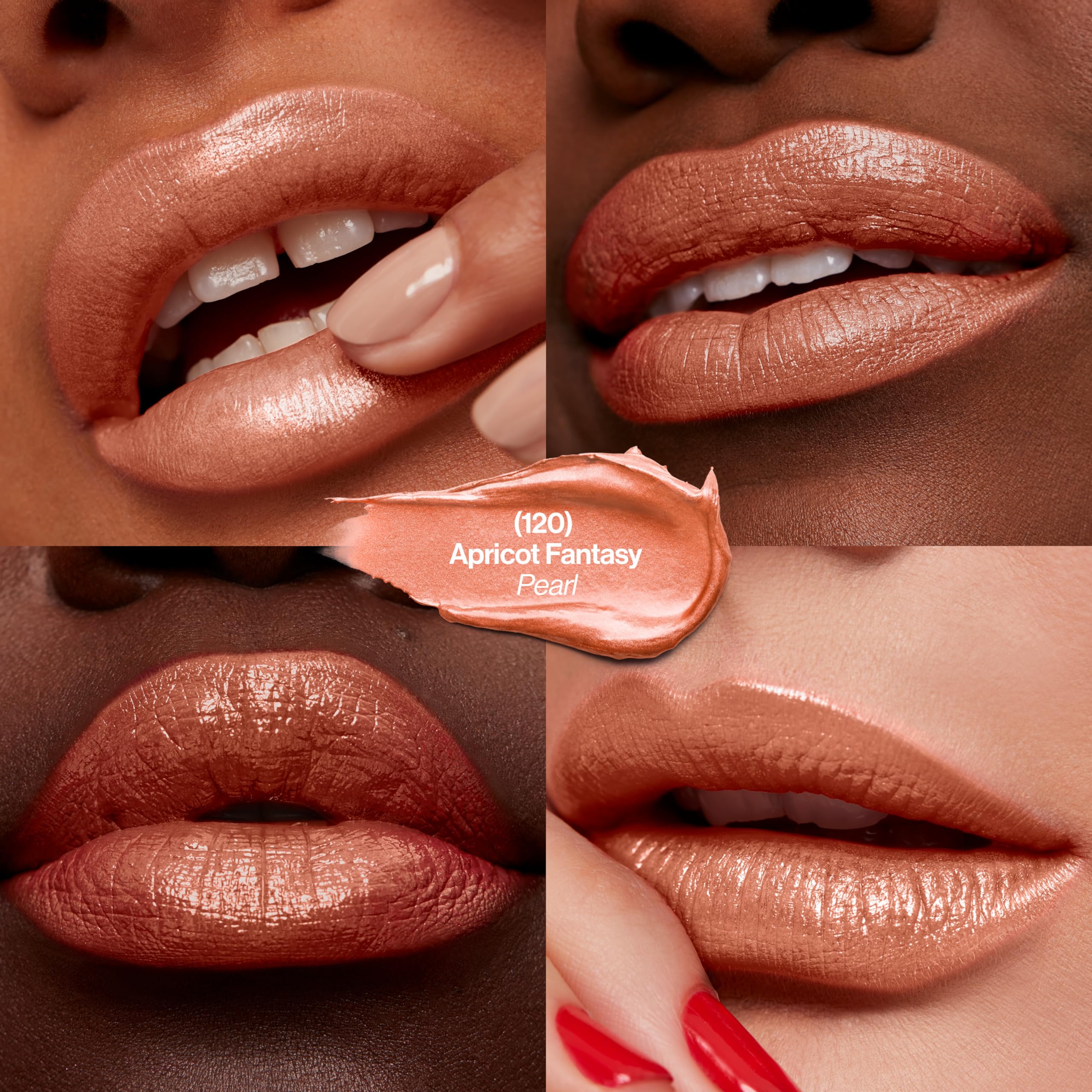 Revlon Super Lustrous Lipstick, Creamy Formula For Soft, Fuller-Looking Lips, Moisturized Feel, 120 Apricot Fantasy, 0.15 Oz