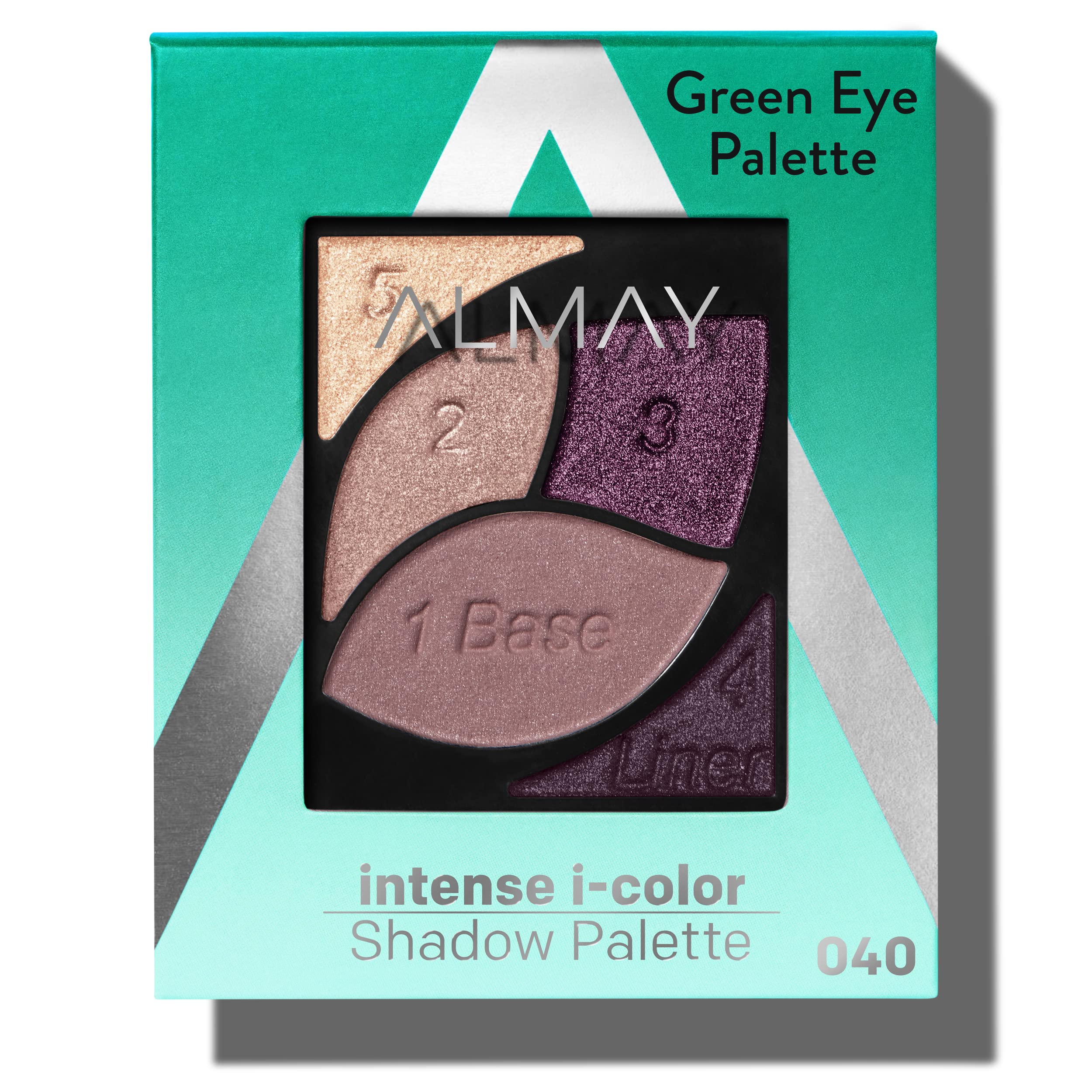 Almay Eyeshadow Palette, Longlasting Eye Makeup, Primer Enriched with Antioxidant Vitamin E, Hypoallergenic, 040 Green Eyes, 0.1