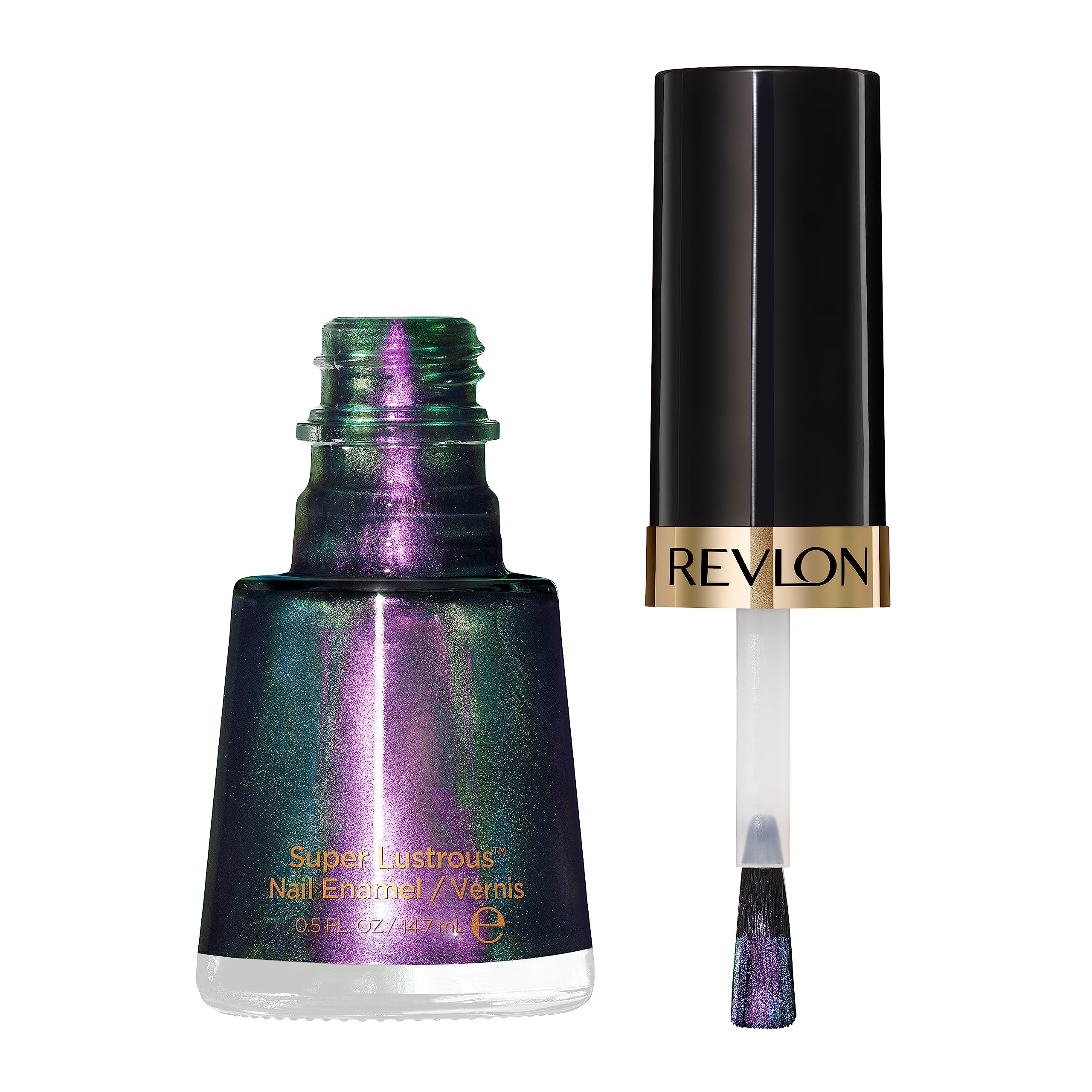 REVLON Super Lustrous Nail Enamel Polish, Chip Resistant, 0.5 fl oz, High Shine Finish, 120 Amethyst Smoke