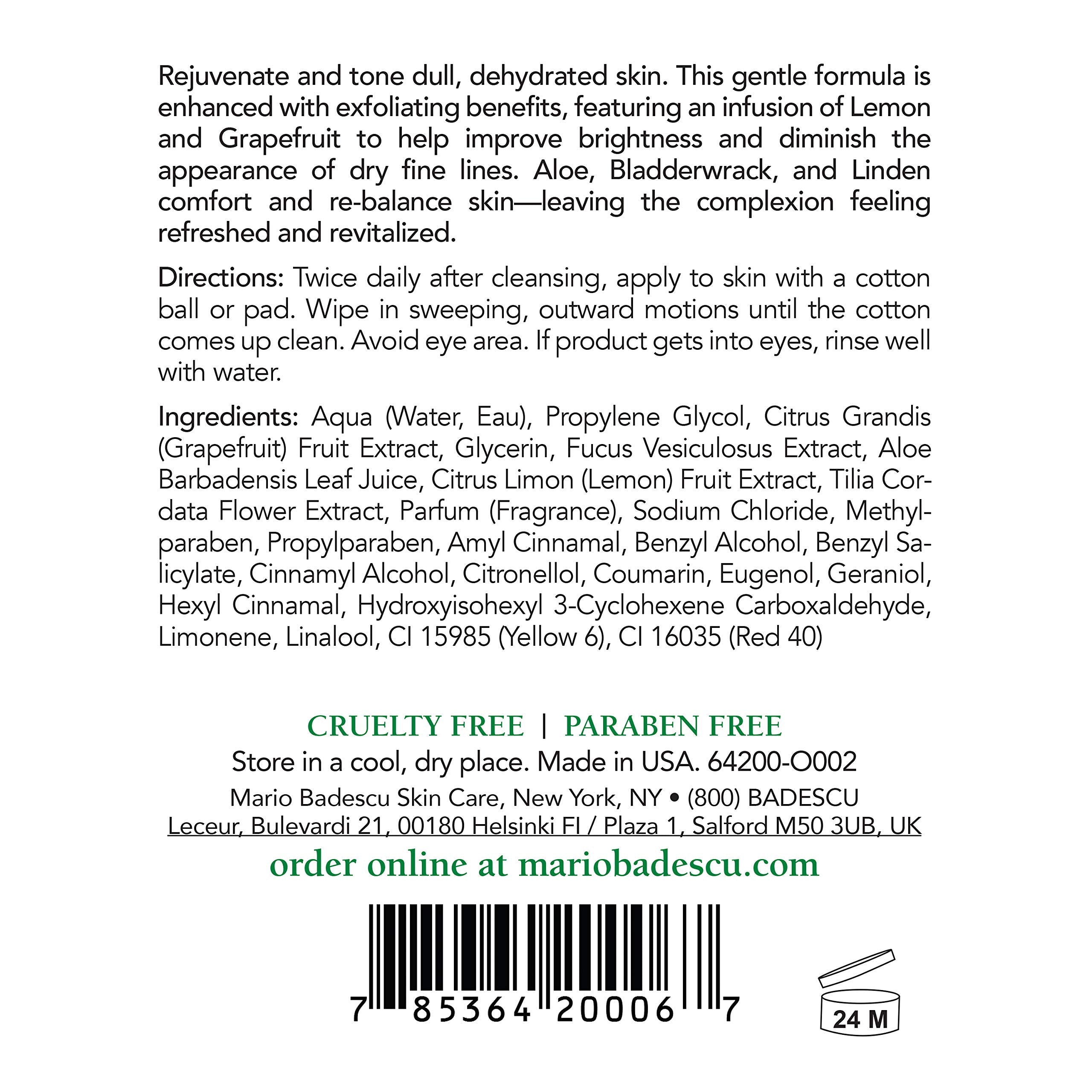 Mario Badescu Alpha Grapefruit Cleansing Lotion, 16 Fl Oz