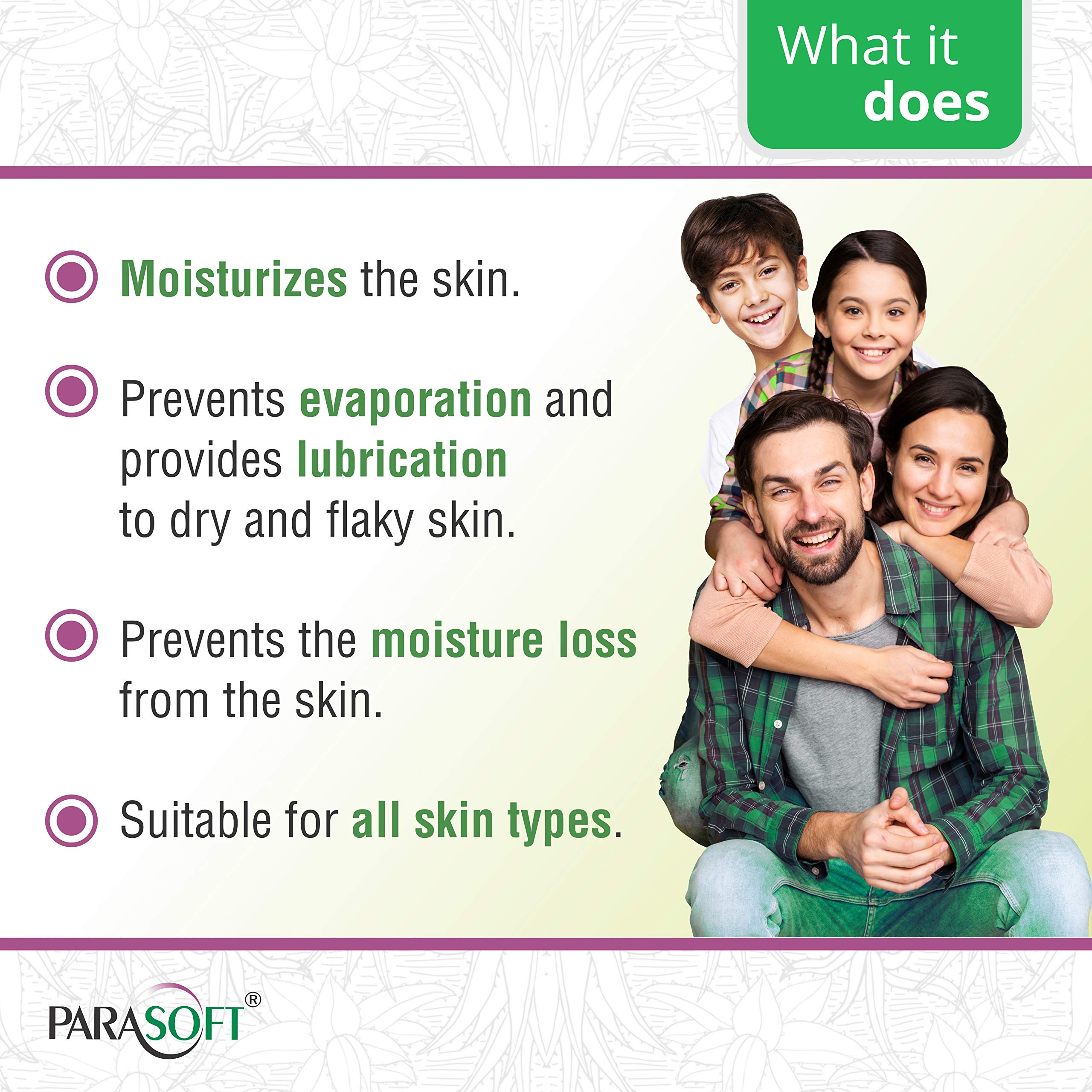 Parasoft Moisturising Cleansing Body Soap For Dry Skin with Goodness of Aloe Vera, Glycerine & Vitamin E For Purification, Sensi