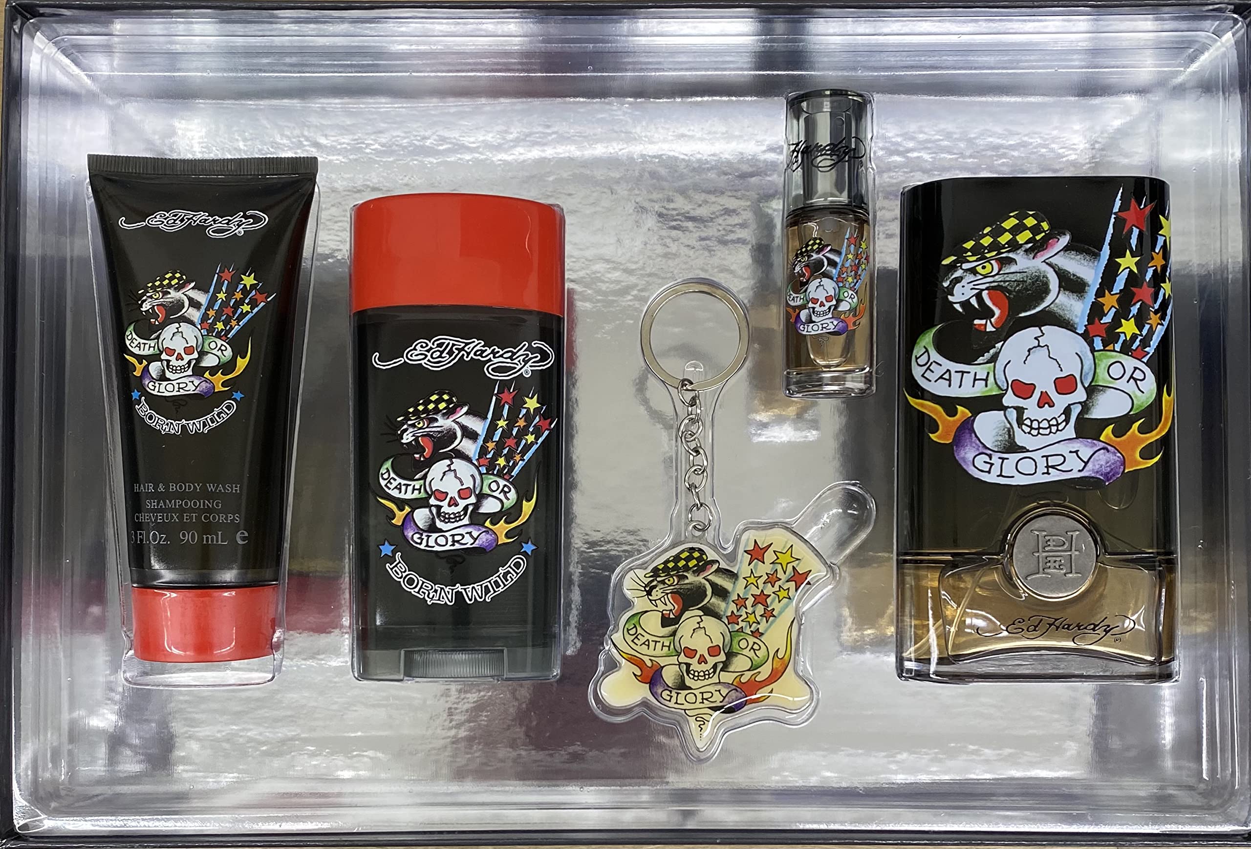 Christian Audigier Ed Hardy Born Wild 5 Piece Gift Set for Men