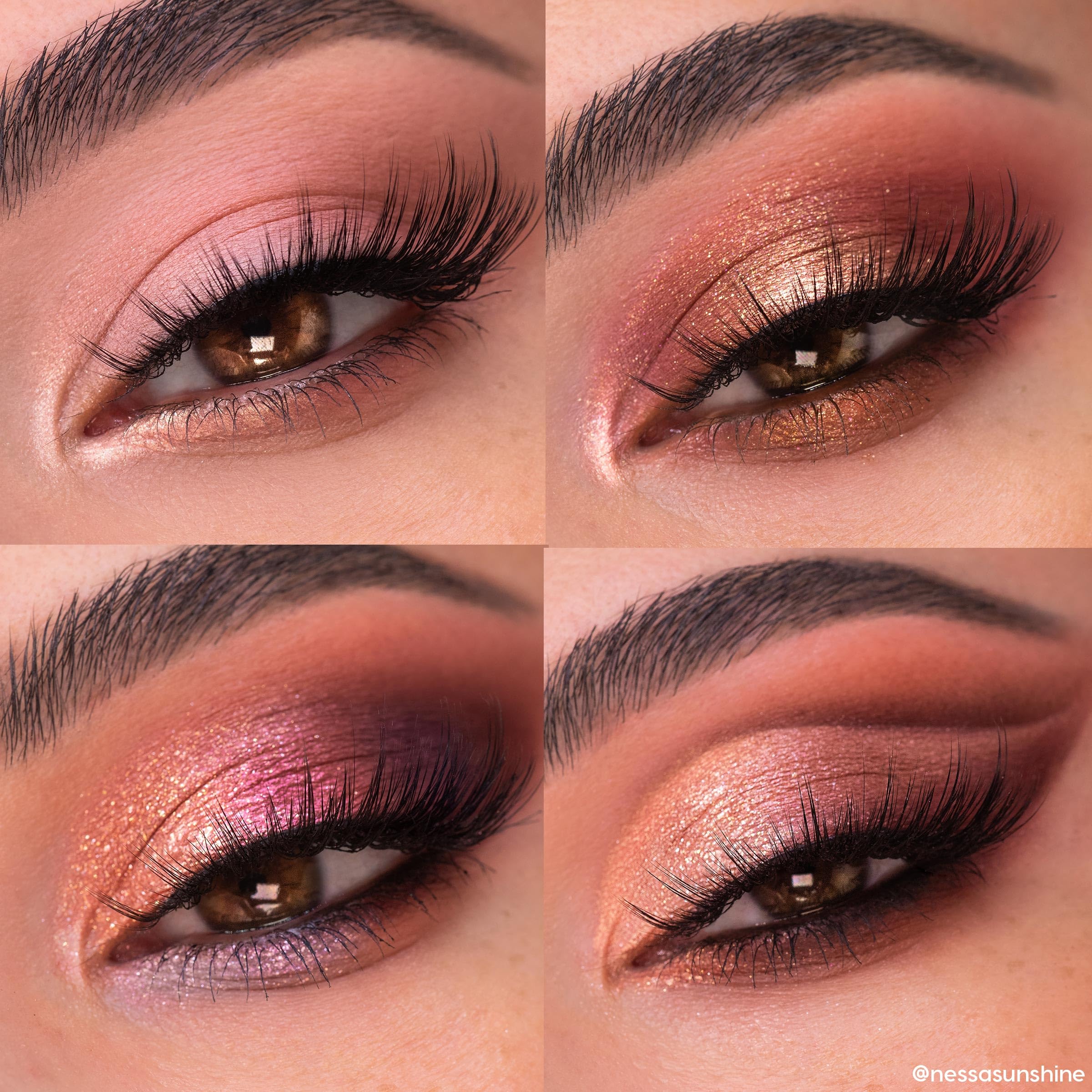 ColourPop By The Ros   Shadow Palette - Pink & Red Neutral Palette with Metallic and Cream Matte Finishes - High-Pigment Makeup