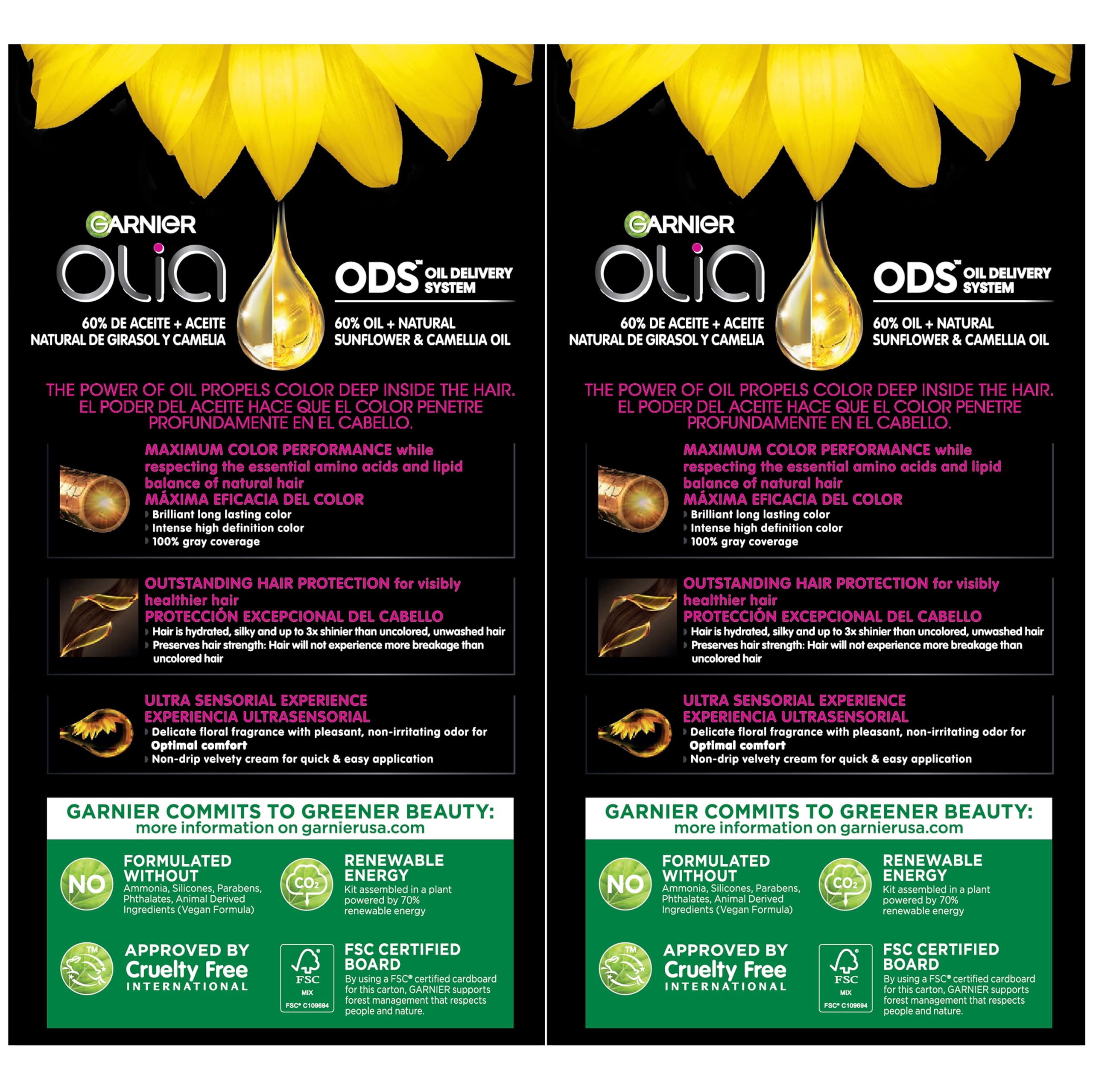 Garnier Hair Color Olia Ammonia-Free Brilliant Color Oil-Rich Permanent Hair Dye, 9.0 Light Blonde, 2 Count (Packaging May Vary)
