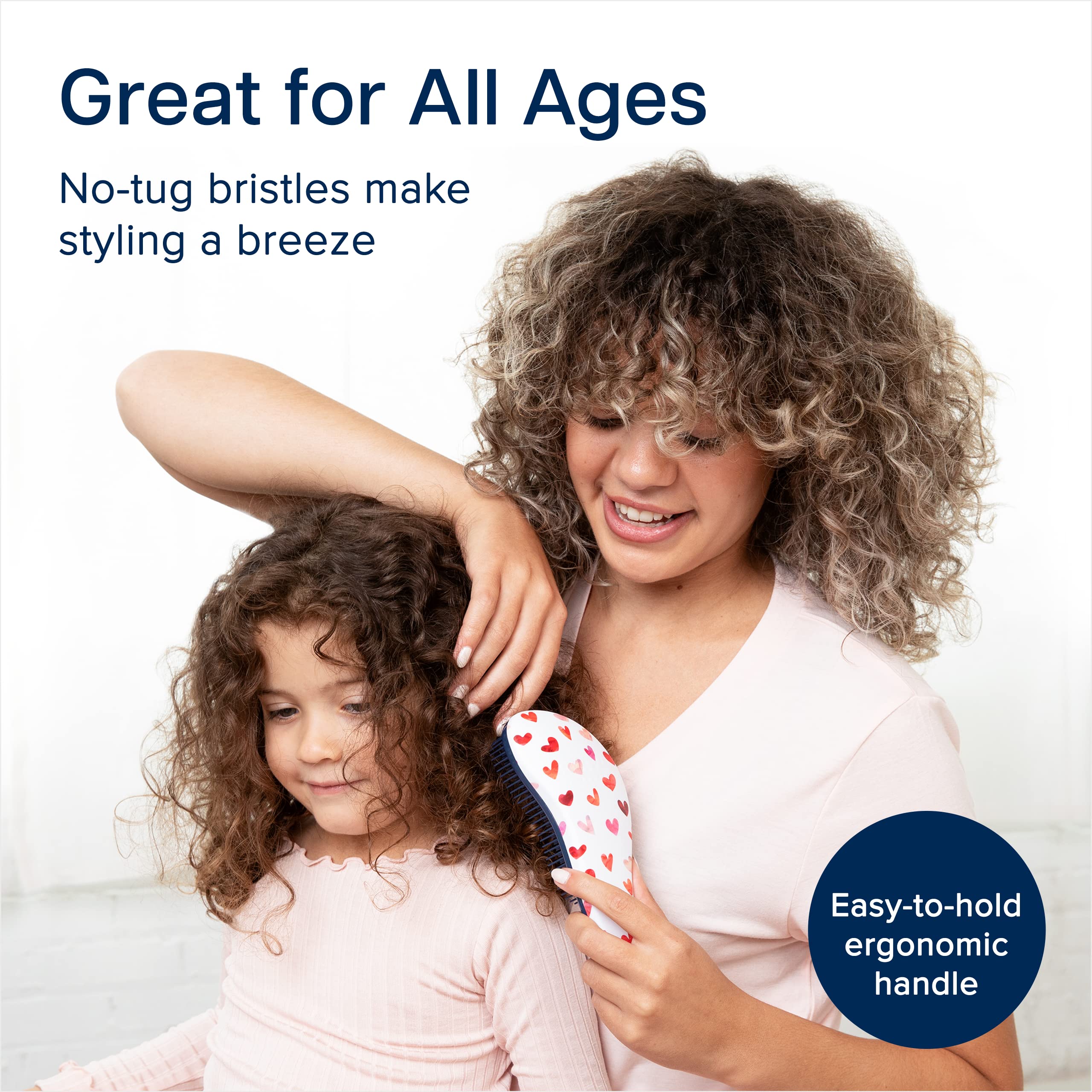 Crave Naturals Glide Thru Detangling Hair Brush For Adults & Kids Hair - Detangler Brush For Natural, Curly, Straight, Wet Or Dr