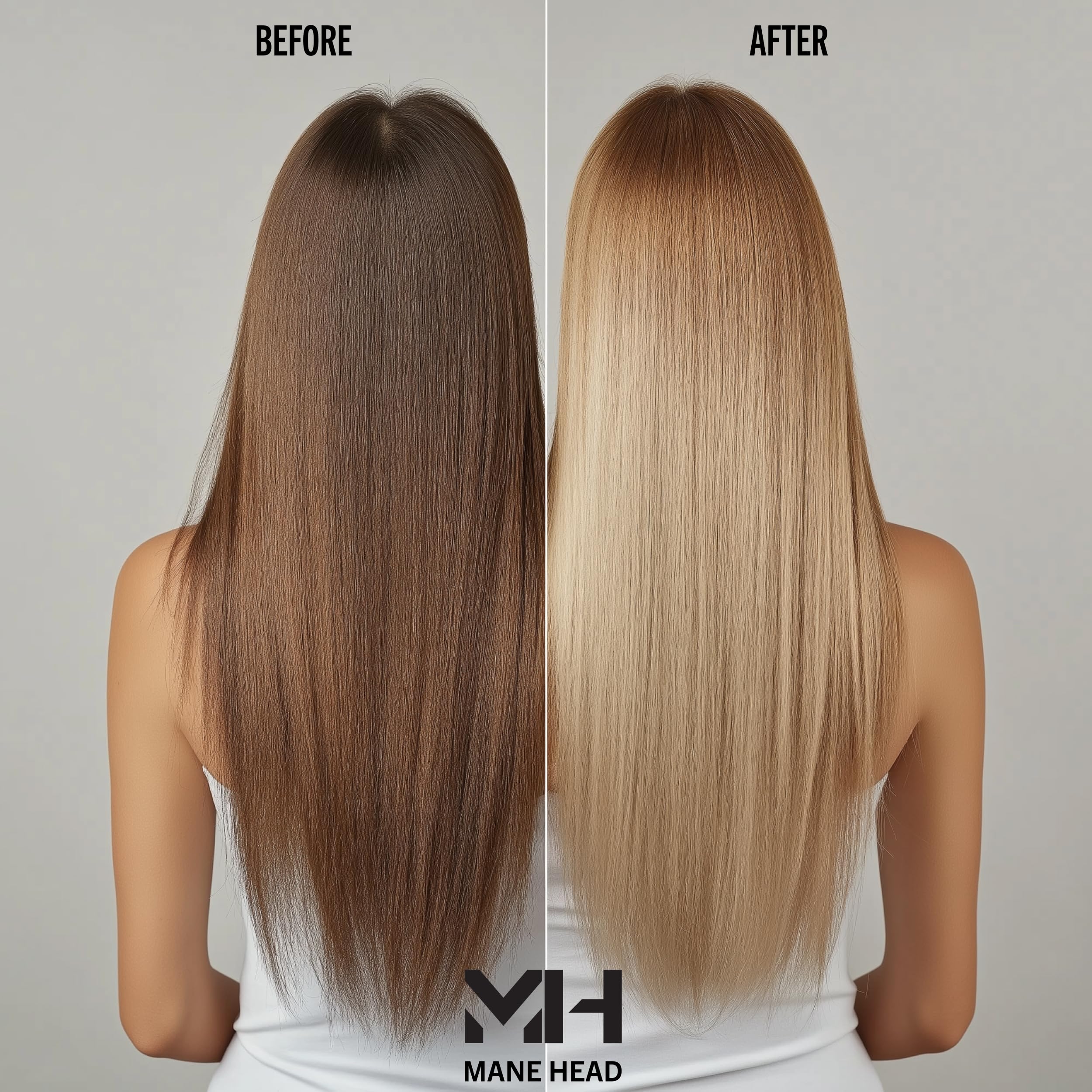 Mane Head Blue Premium Dust-Free Bleach Powder For Hair - Anti-Yellow Formula, Up To 7 Levels Of Lift, Professional Hair Lighten