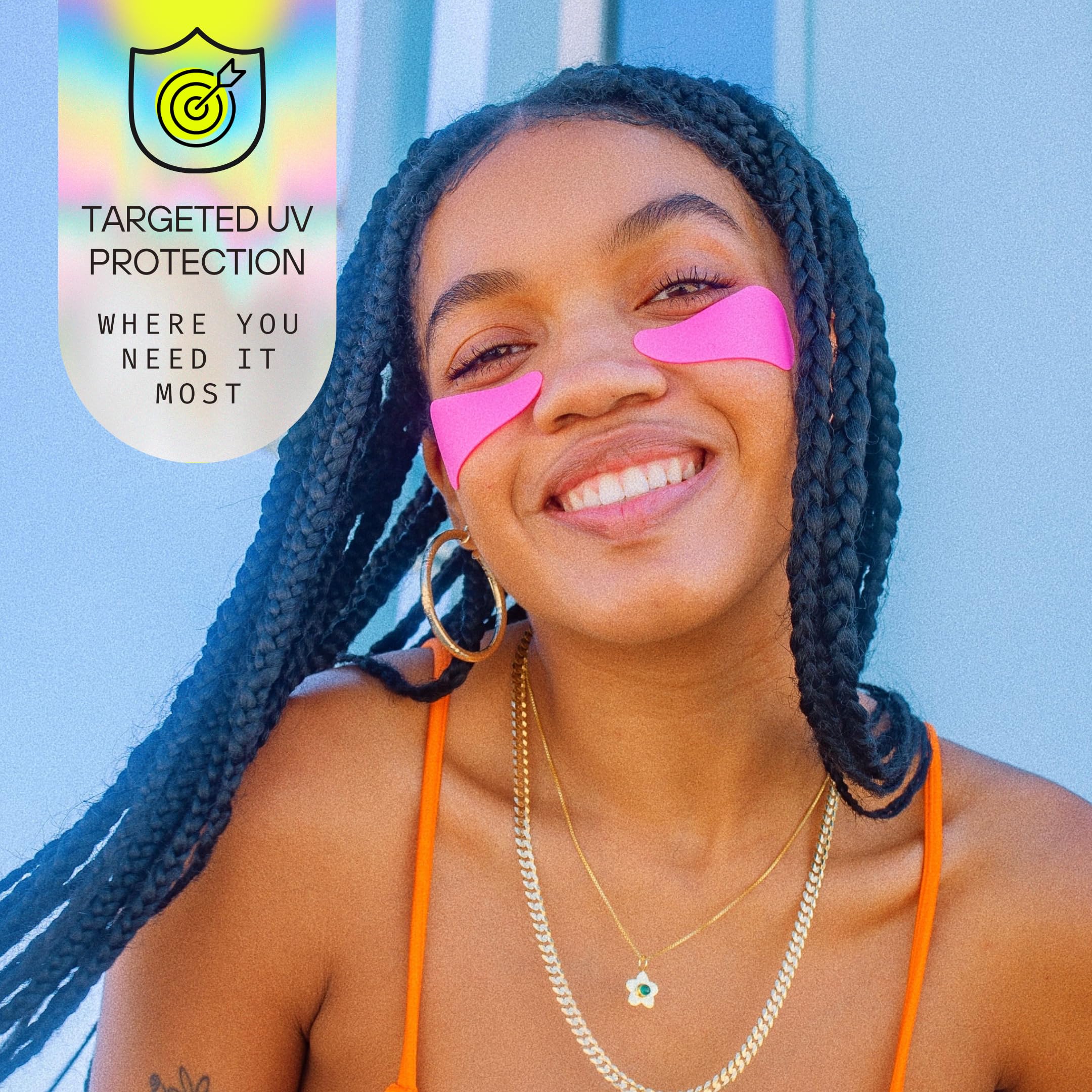 Under Eye Ultraviolet Protection Upf 50 - Sun Screen Silicone Patches For Uv Protection & Face Sunscreen, Sun Face Patches For S