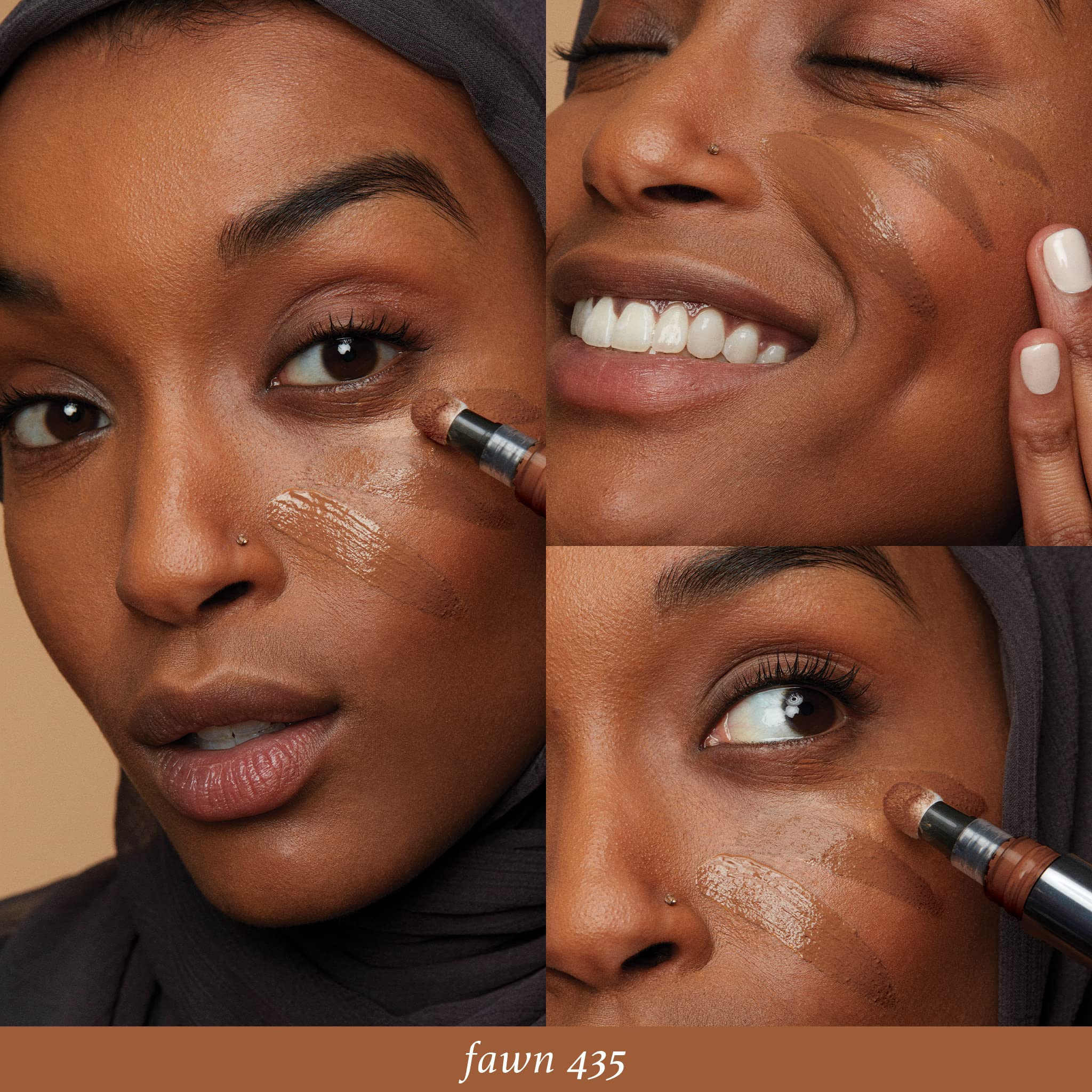 Julep Cushion Complexion Multitasking Skin Perfecter - 435 Fawn - Concealer, Foundation, Brightener, Contour Stick - Infused Wit