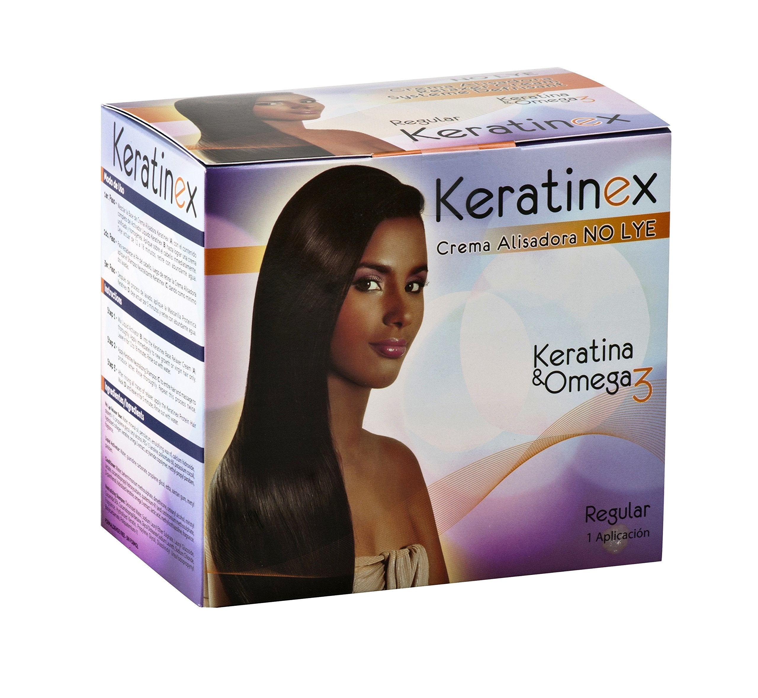 Keratinex Anti Breakage Hair Relaxer Cream No Lye, 1 Kit Regular