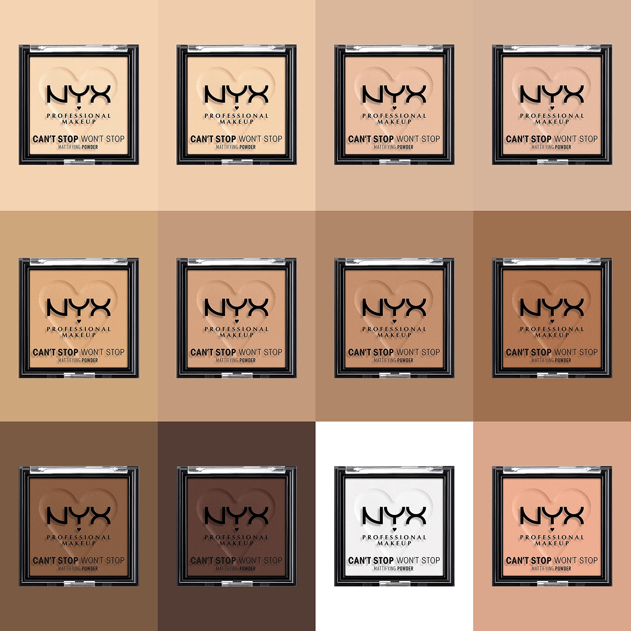 NYX PROFESSIONAL MAKEUP cant Stop Wont Stop Mattifying Pressed Powder - Tan
