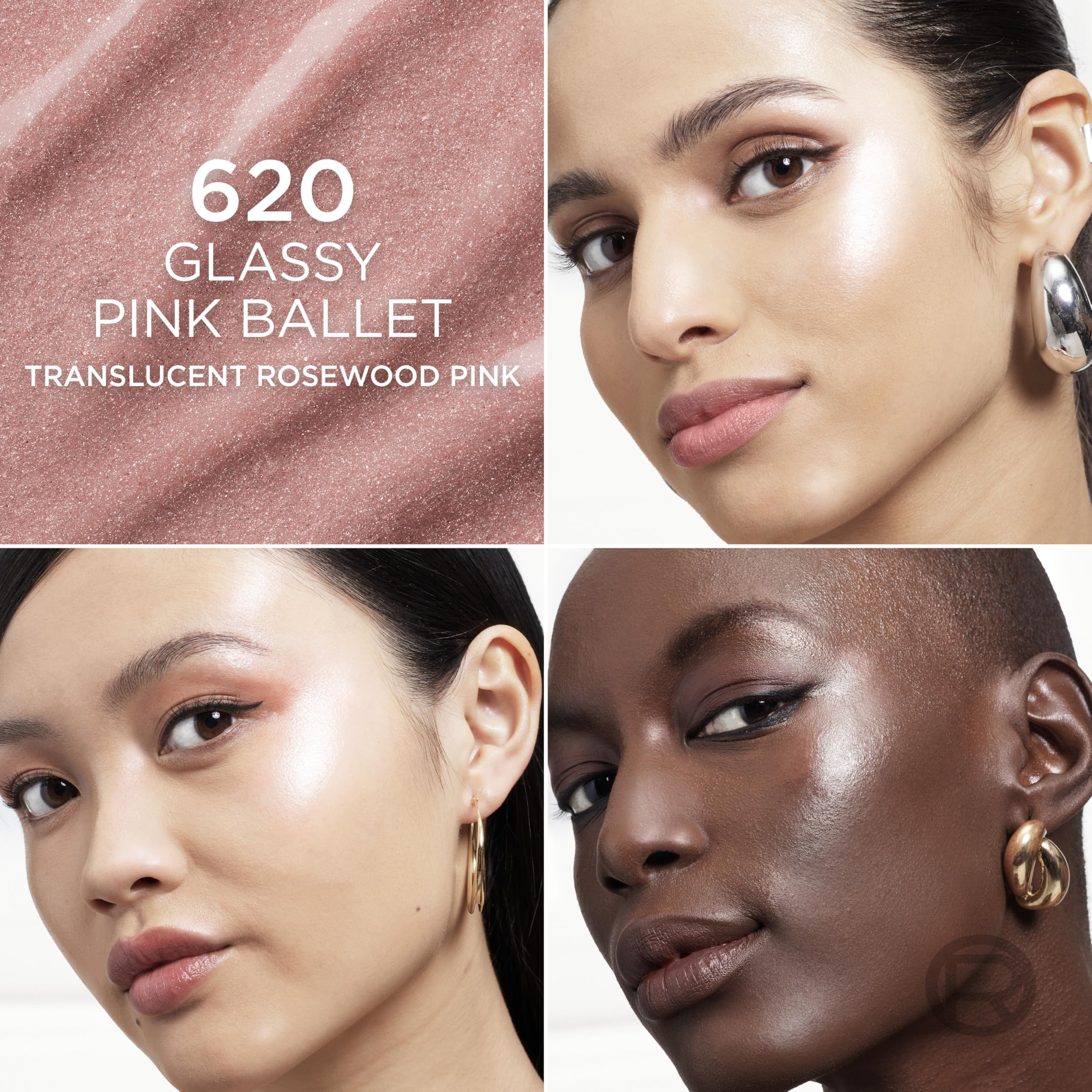 LOr  al Paris True Match Lumi Le Glass Highlighter Stick, Reflective, Translucent, Glassy Highlighter for Face and Body, 620 Pin