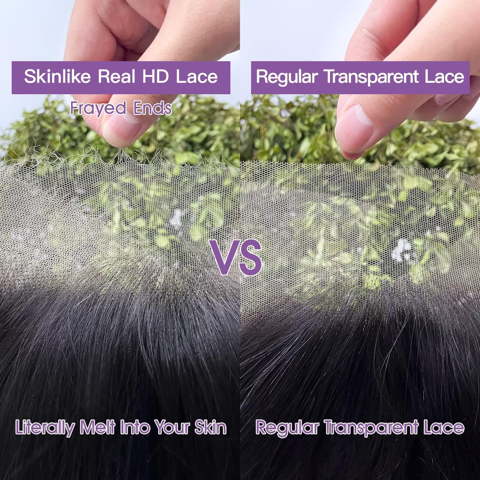 Lemoda 12A 13X6 Skinlike Real Hd Lace Wigs Water Wave 13X6 Full Lace Frontal Wigs Deep Wave Virgin Human Hair Invisible 0.1Mm Ul