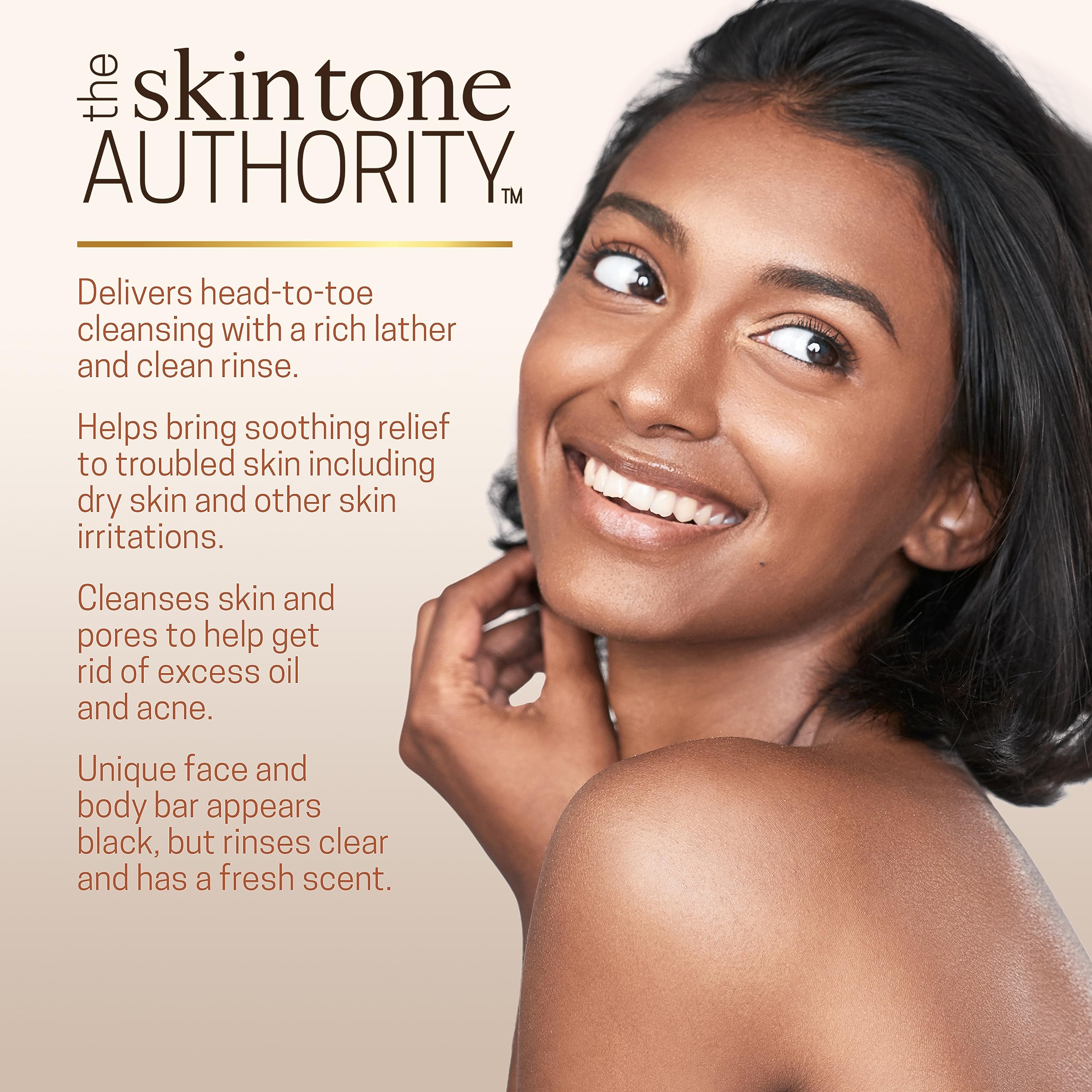 Ambi African Black Soap Face & Body Bar, Cleans And Nourishes Skin, Rinses Clear, 5.3 Ounce