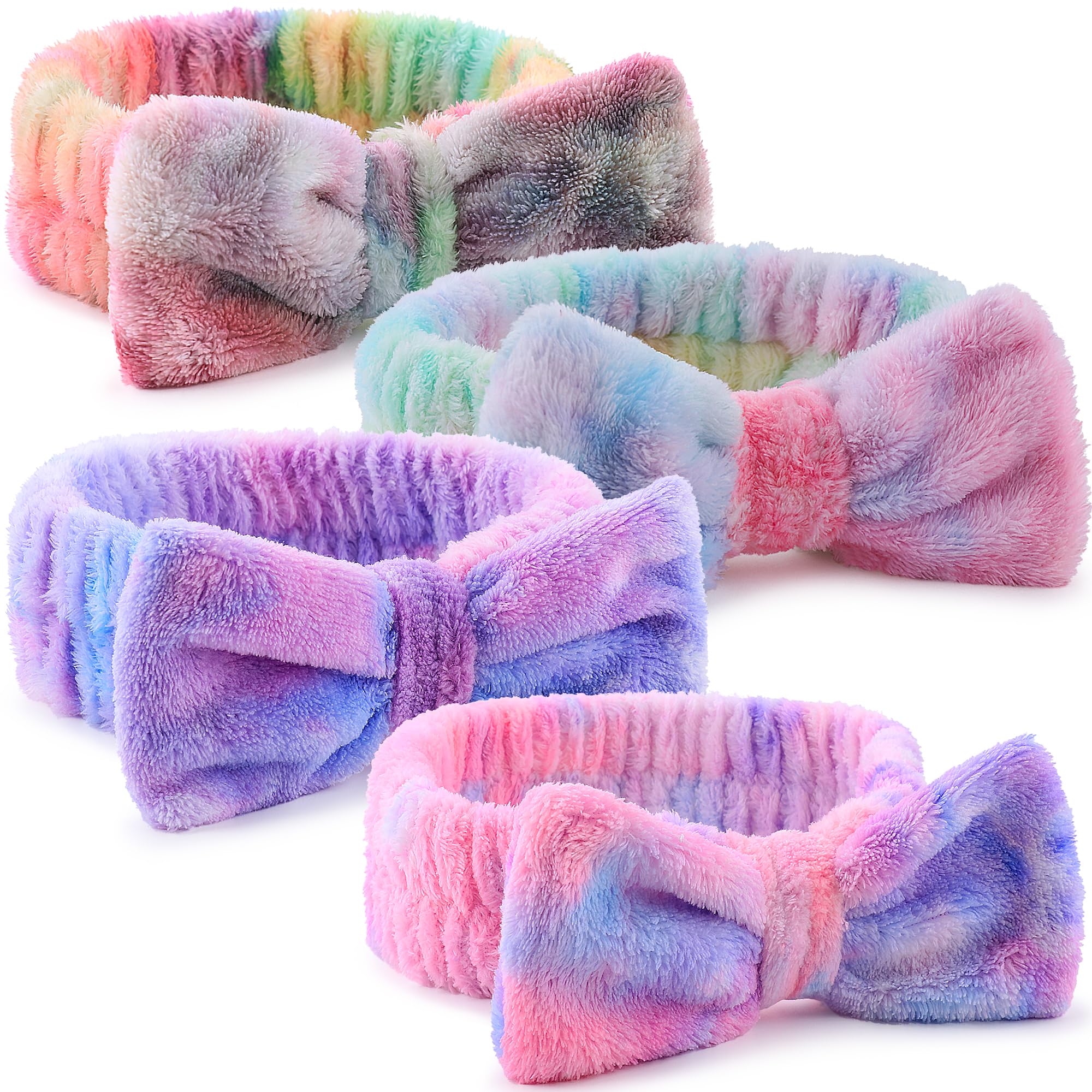 WSYUB Makeup Headband, Spa Headband, Headbands for Washing Face, Stuffers for Teens Women, Bow Headbands for Girls Gifts, Skinca