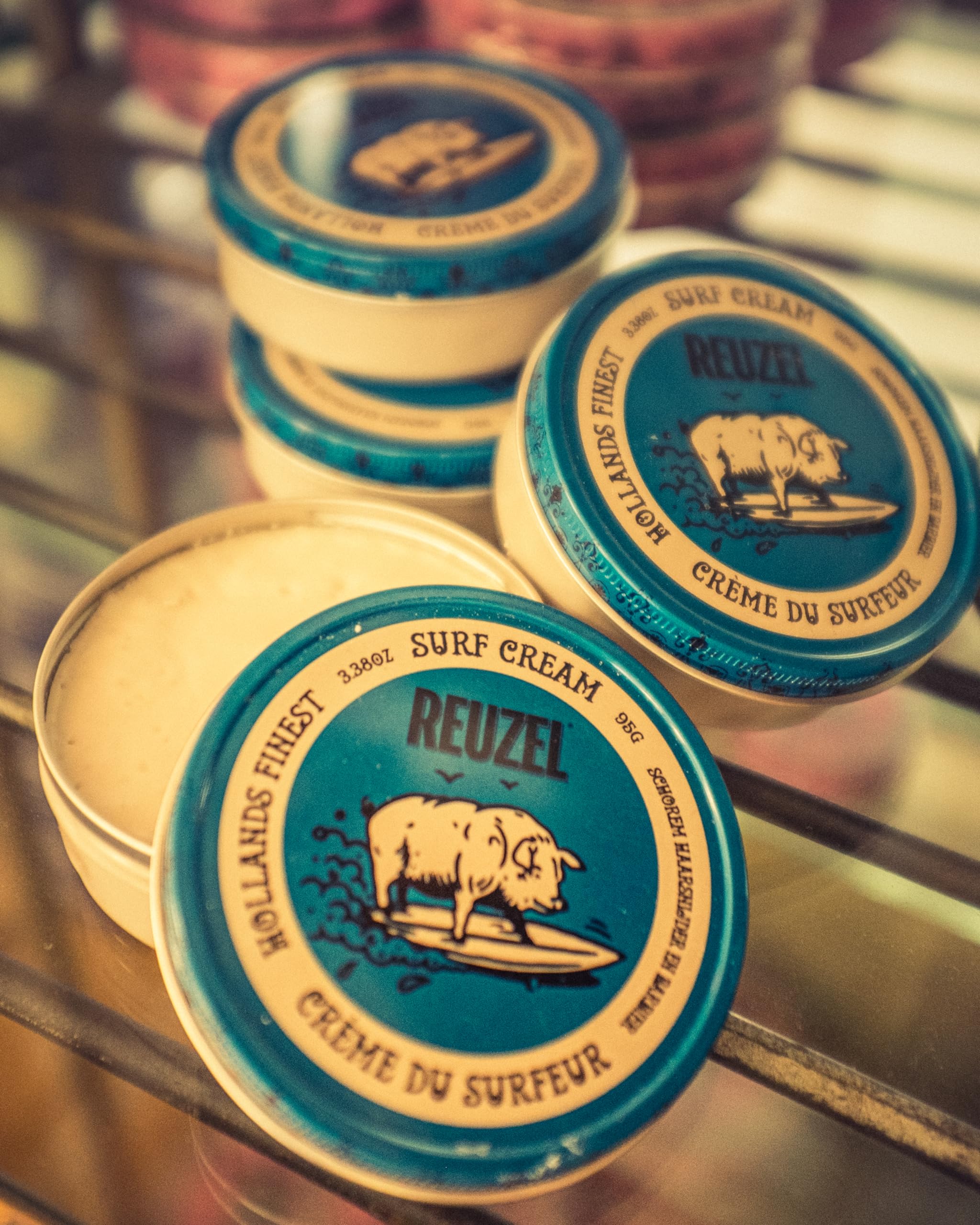 Reuzel Surf Texture And Definition Cream For Men, Light All Day Hold, Water Soluble Styling, No Shine & Flake Free, For All Hair