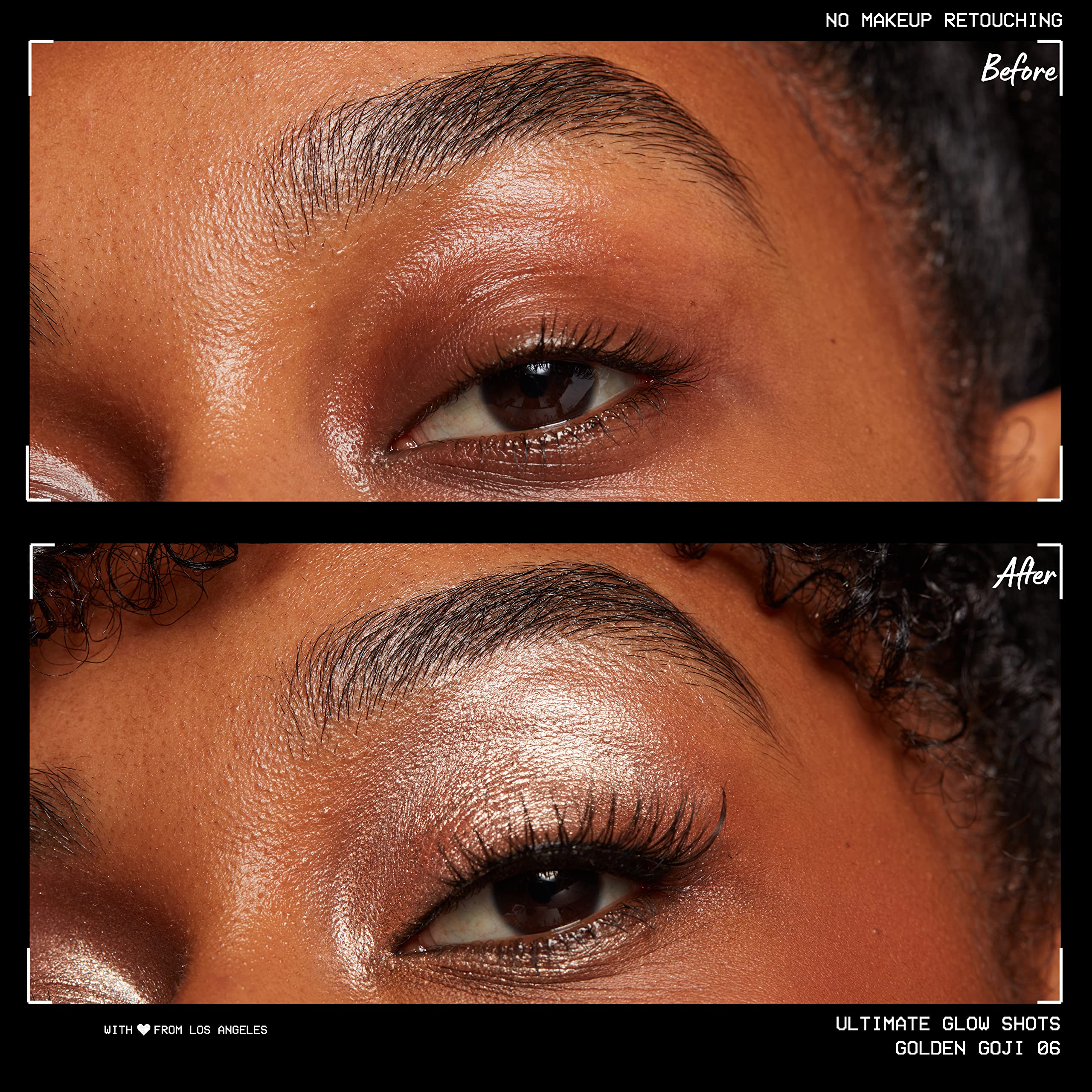 NYX PROFESSIONAL MAKEUP Ultimate Glow Shots, Liquid Eyeshadow, Long-Lasting Shimmer Eye Shadow with Vitamin C - Golden Goji