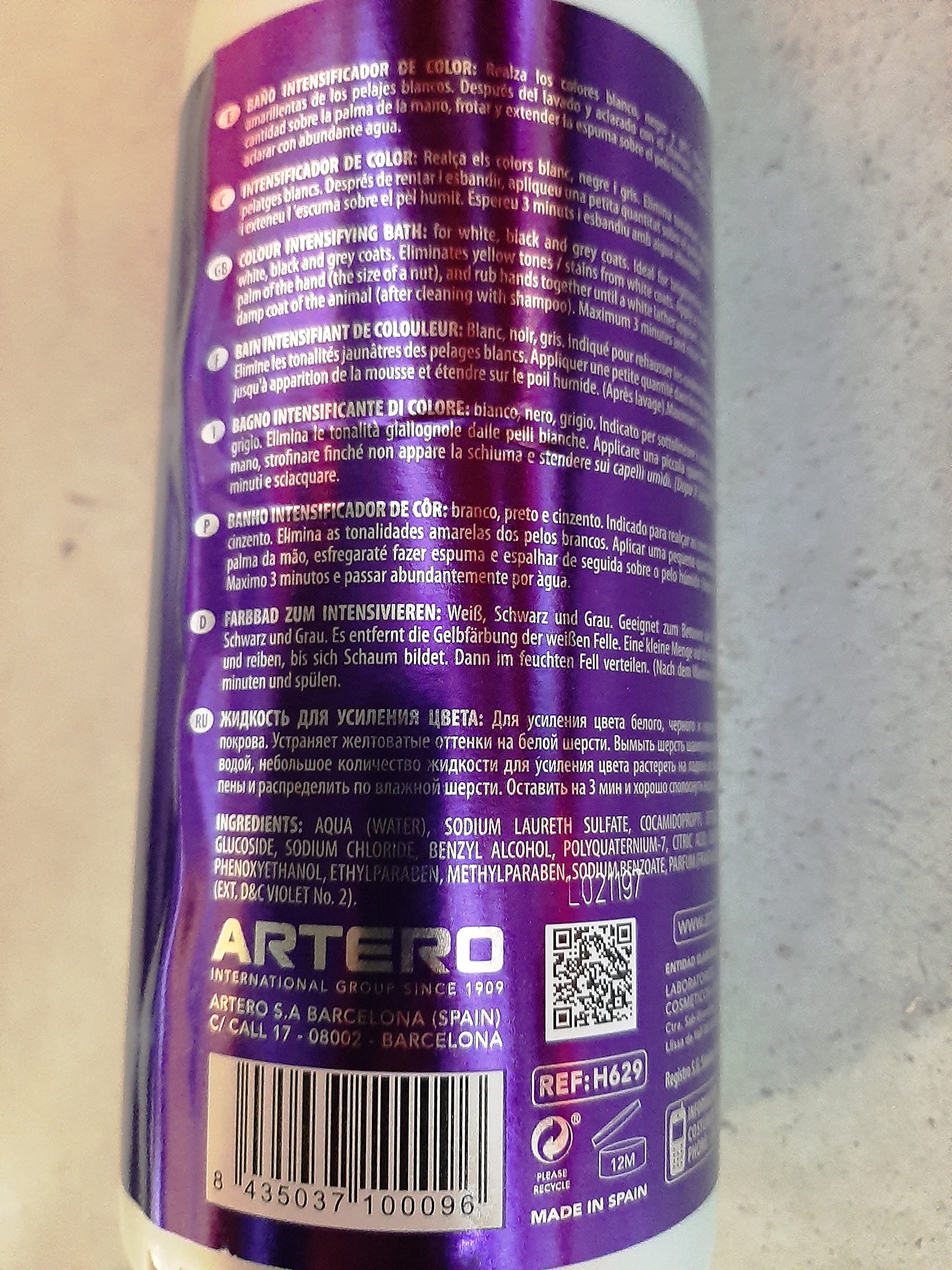Artero Intensifying Color Bath 33.9 Oz.