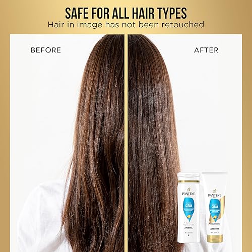 Pantene 2-In-1 Shampoo And Conditioner Twin Pack With Hair Treatment Set, Classic Clean, 1 Set