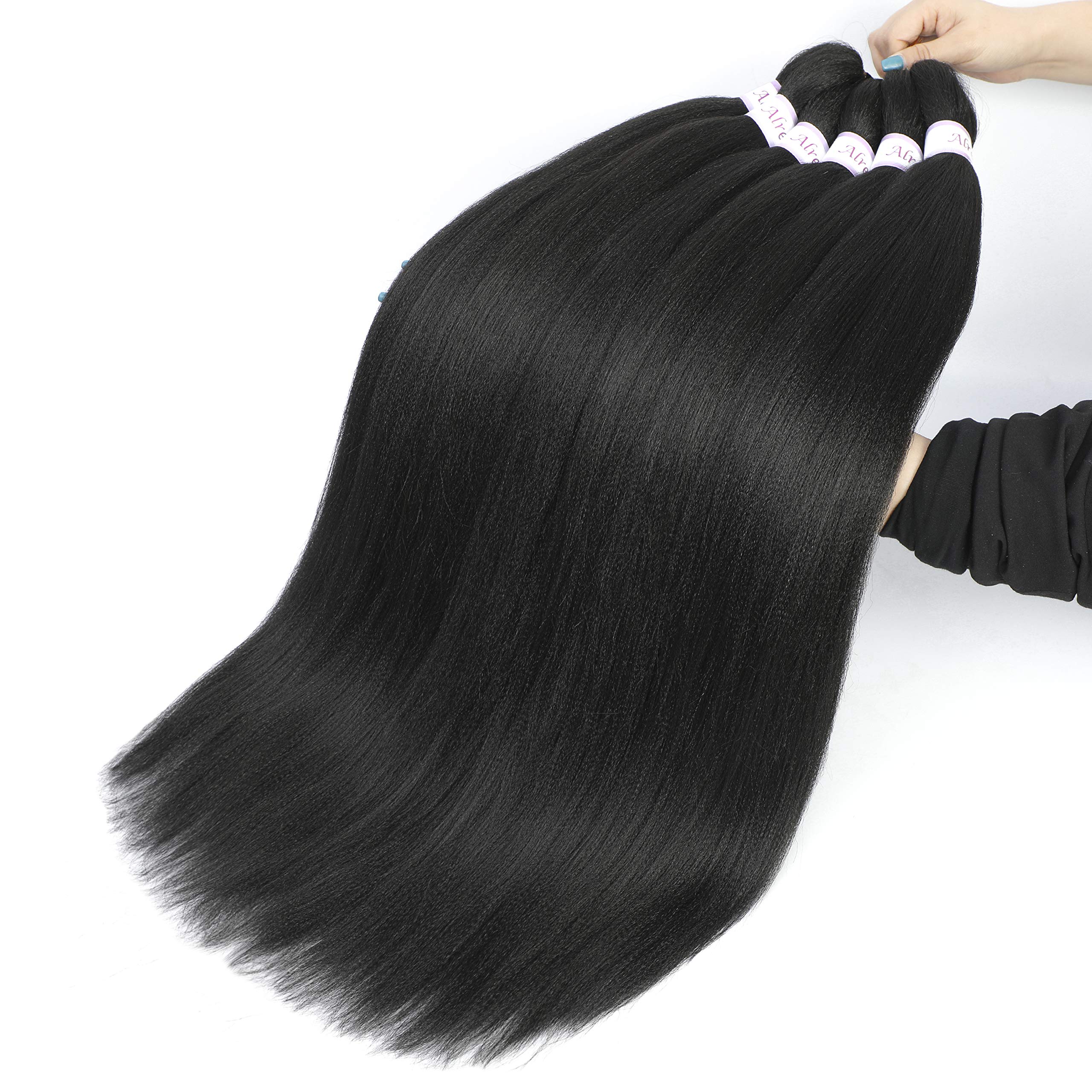 Braiding Hair 30 Inch 8 Packs Hair Extensions Professional Synthetic Braid Hair Crochet Braids, Soft Yaki Texture, Hot Water Set