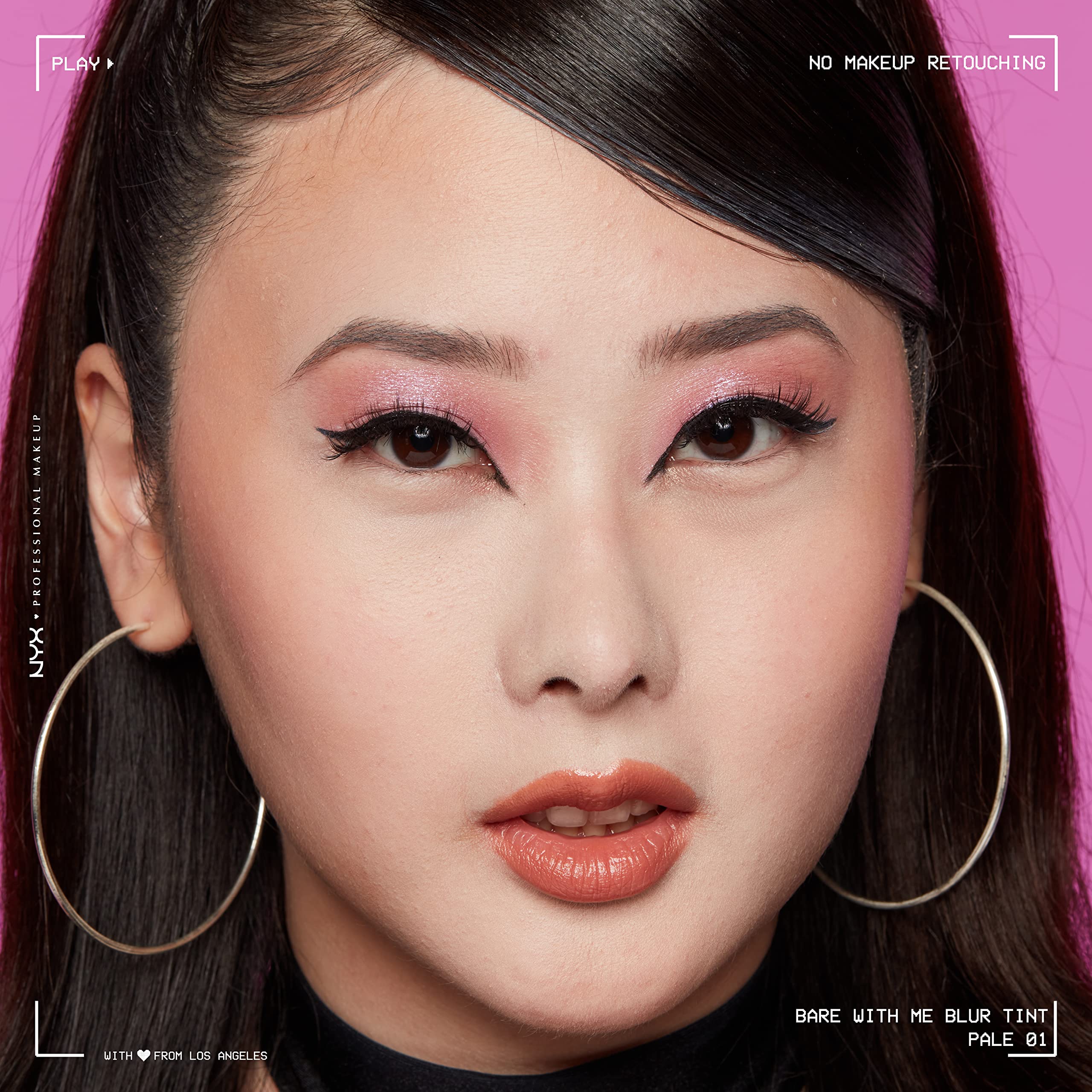 Nyx Professional Makeup Bare With Me Blur Skin Tint Foundation Make Up With Matcha, Glycerin & Niacinamide - Pale