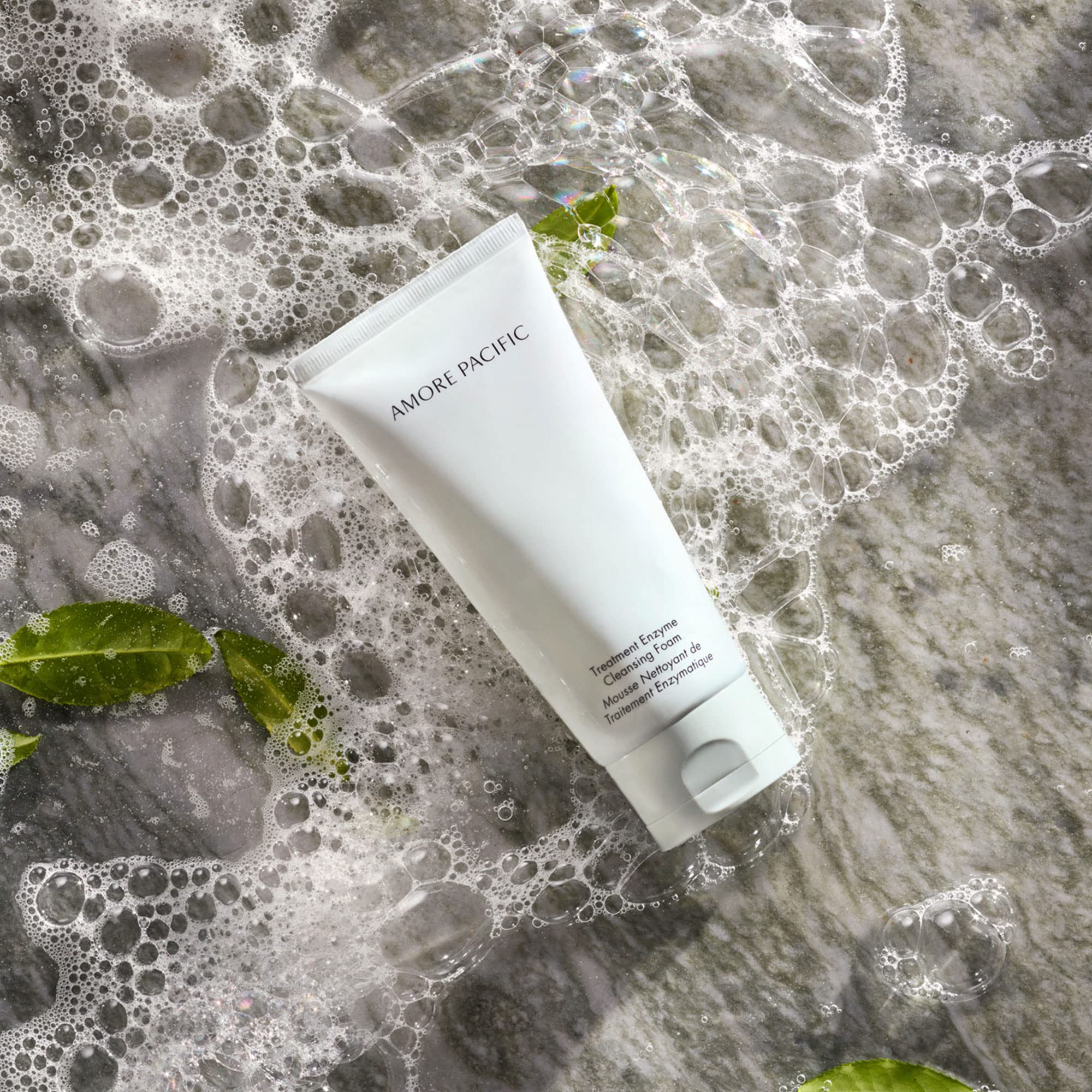 Amorepacific Treatment Enzyme Cleansing Foam | Soothing Korean Face Cleanser With Hyaluronic Acid And Green Tea Enzymes, 4.2 Fl.