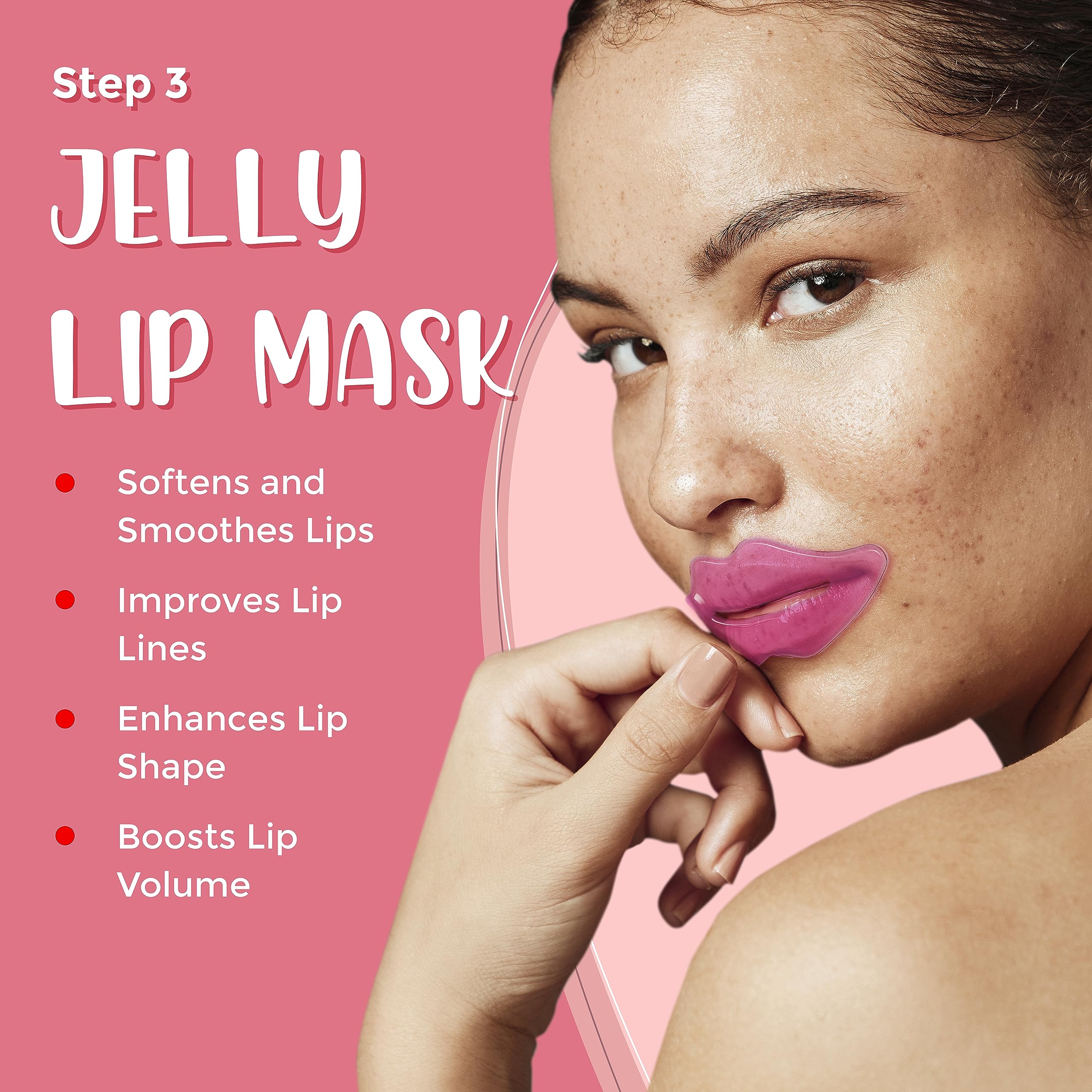 Lick Your Lips 6-In-1 Lip Care Kit With Lip Sleeping Mask, Silicone Brush, Sugar Scrub, Sheet Mask To Reveal Luscious, Soft Lips