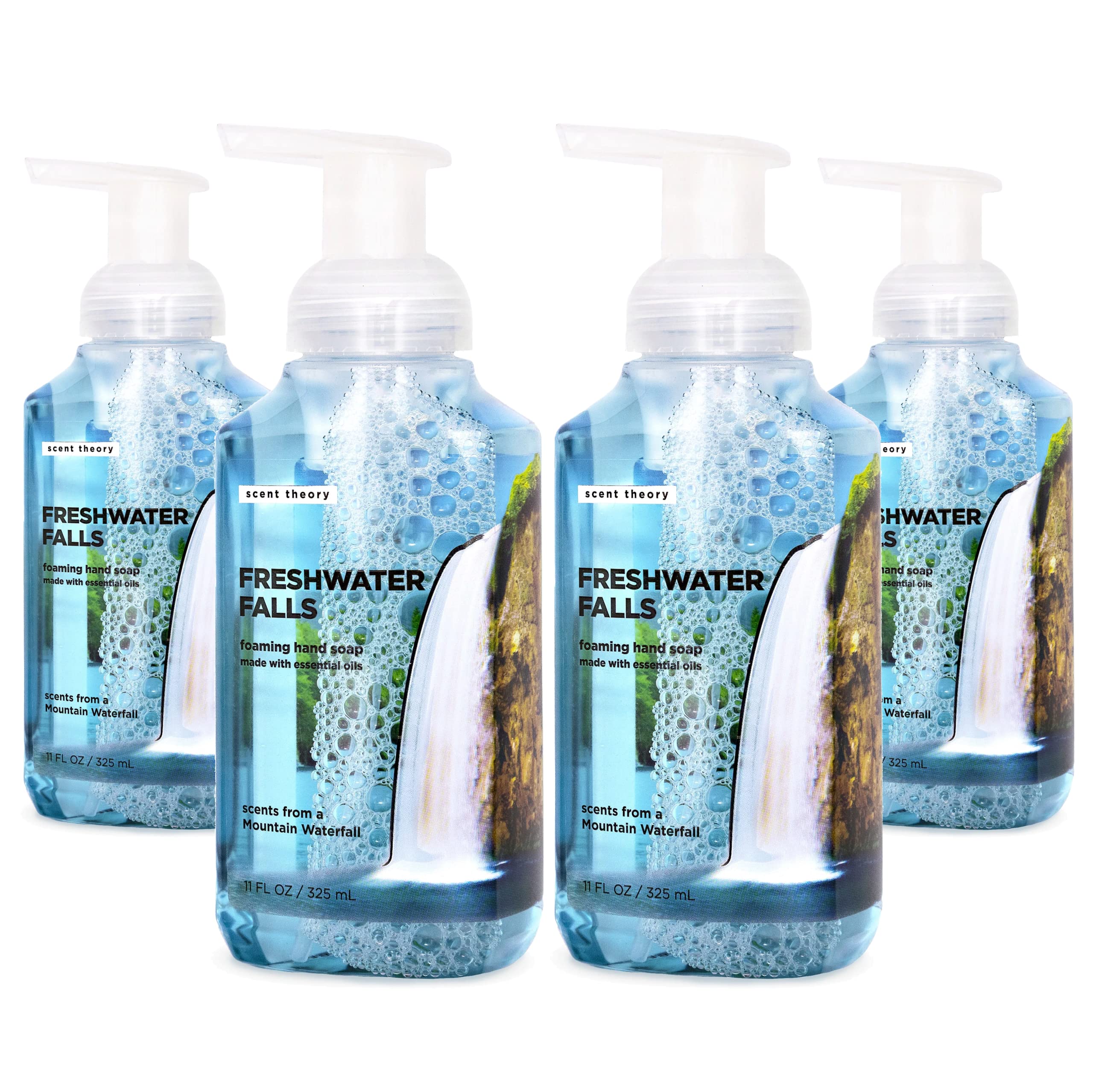 Scent Theory - Foaming Hand Soap - 11 Fl Oz - 4-Pack (Freshwater Falls)