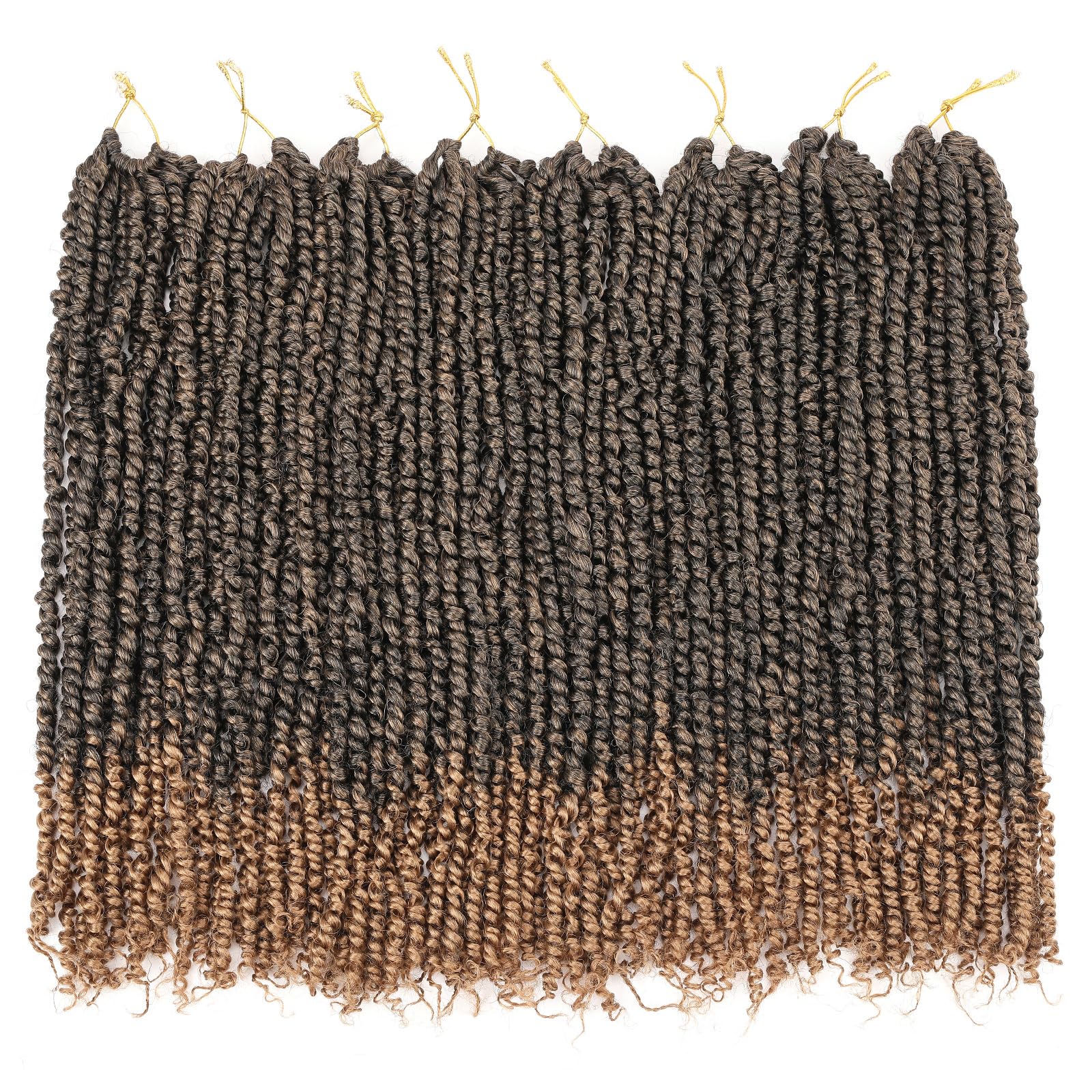 Leeven 20 Inch Pretwisted Passion Twist Hair 8 Packs Ombre Honey Blonde ...