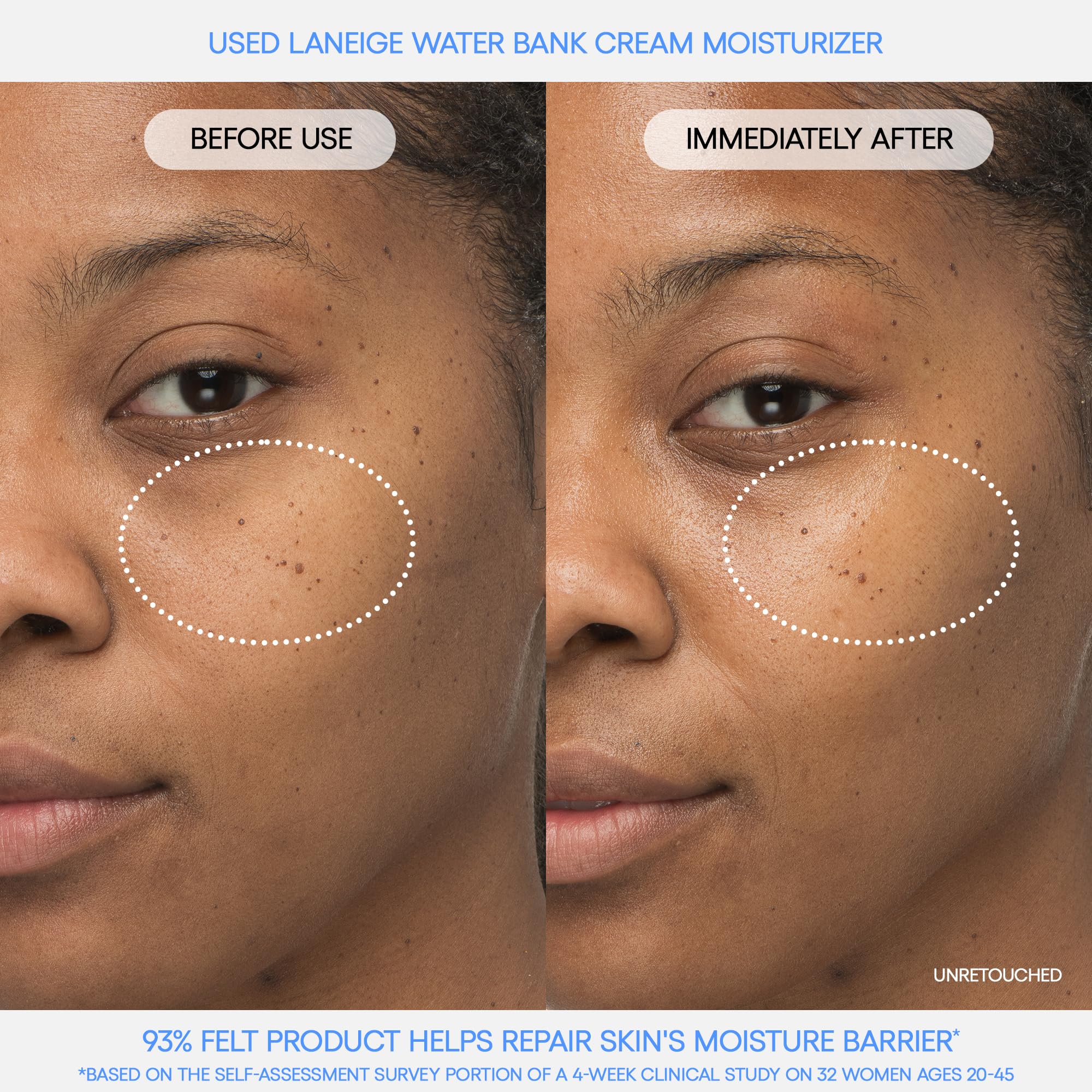 Laneige Water Bank Blue Hyaluronic Hydration Set: Hydrate, Nourish, Full Sized Cream Moisturizer, Travel Sized Eye Cream, Toner,