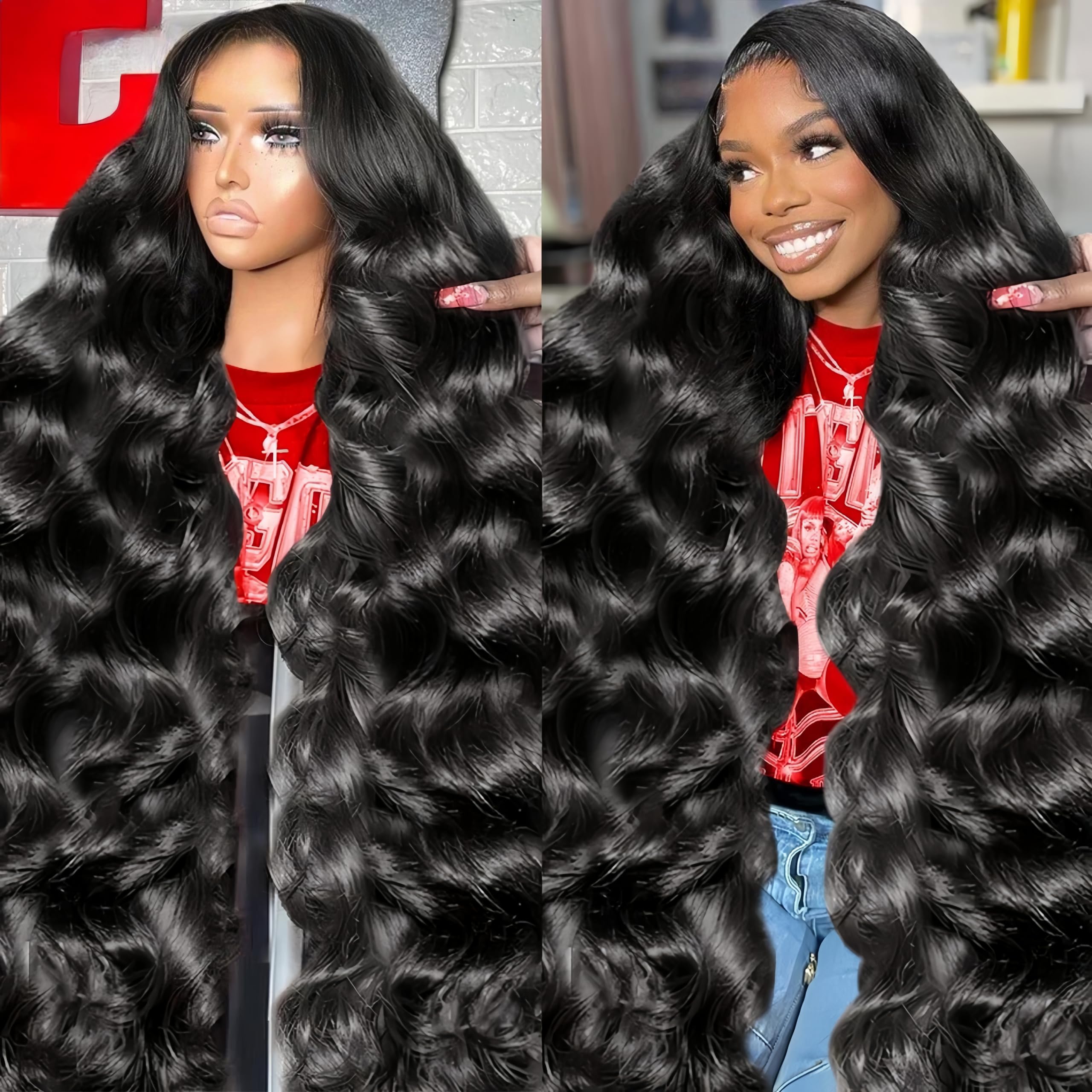 13x6 Lace Front Wigs Human Hair 220 Density Body Wave Lace Front Wigs Human Hair Wigs for Black Women 13x6 HD Lace Front Wigs Hu