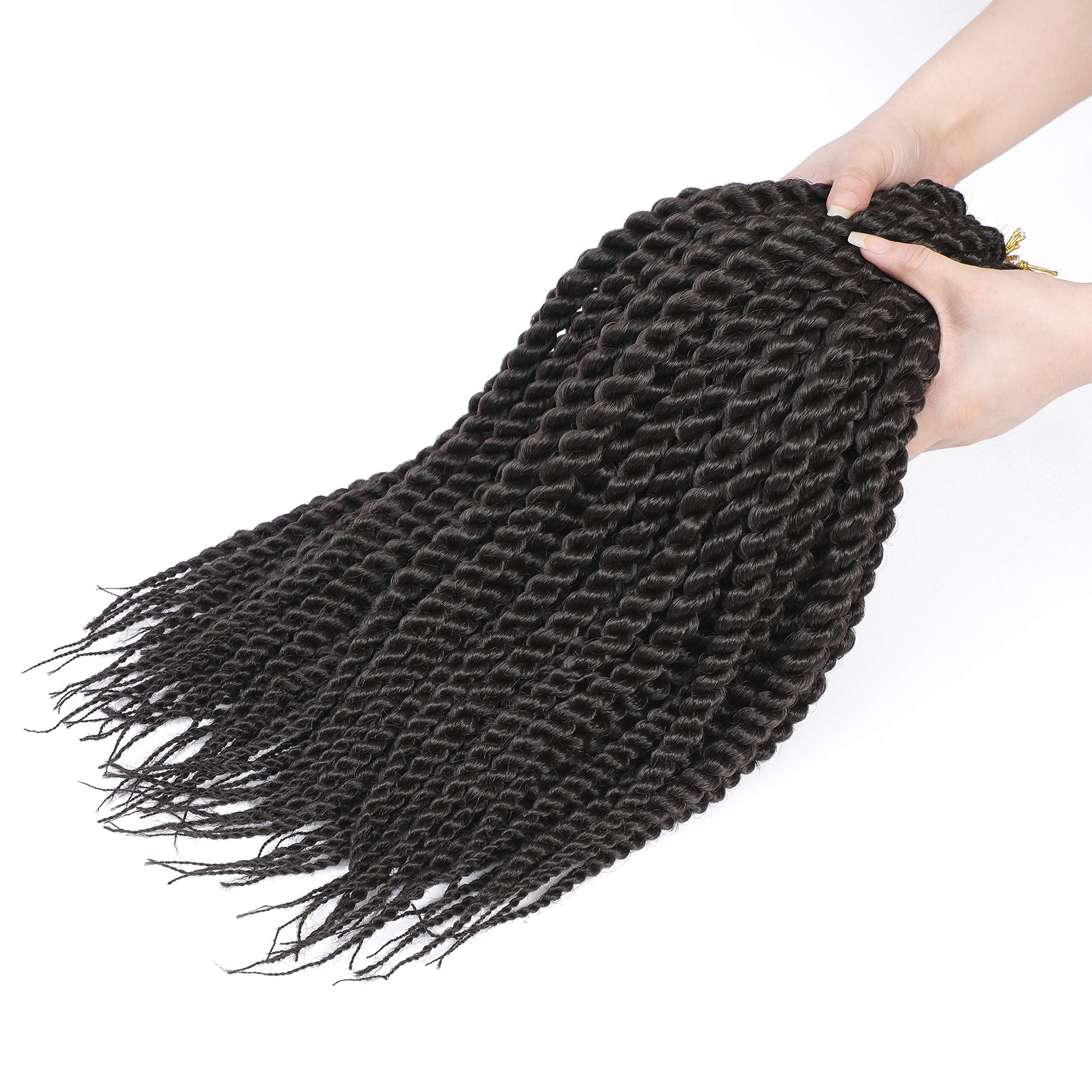 Havana Twist Crochet Hair 6 Packs 12 Inch Crochet Braids Senegalese Twist Crochet Hair Jumbo Havana Twist Crochet Braids(4#)