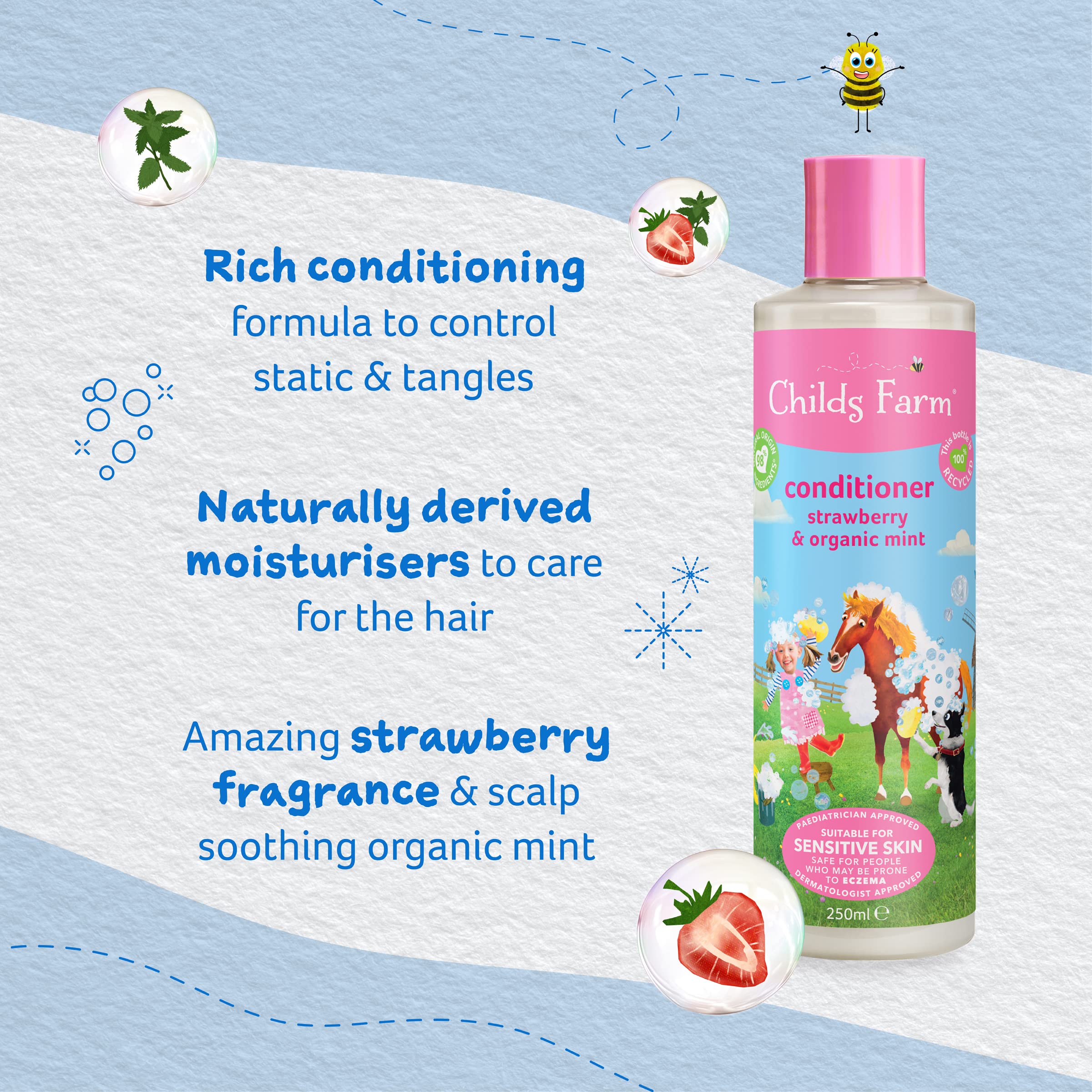 Childs Farm Tame That Mane Conditioner For Unruly Hair 250Ml