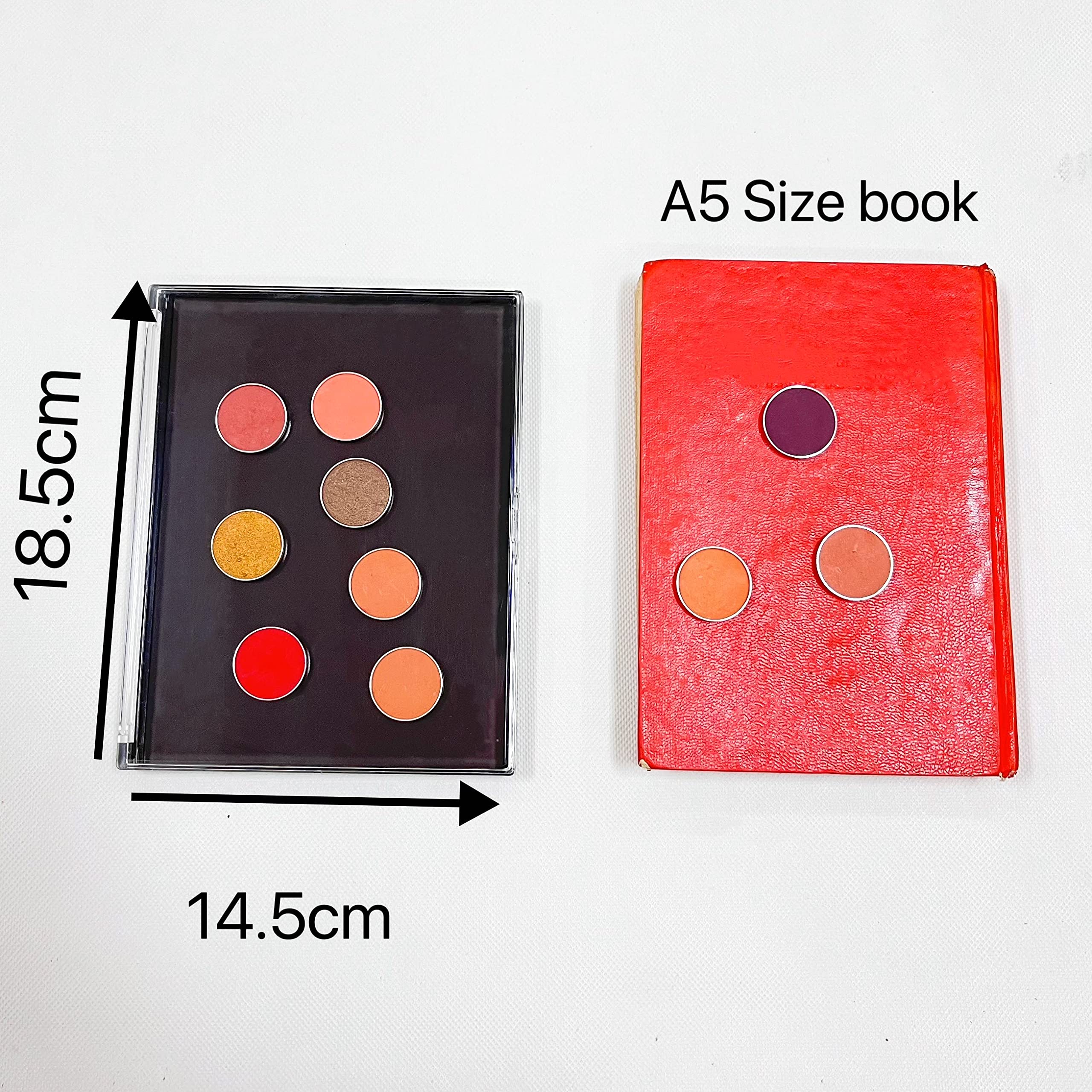 Udtip Empty Eyeshadow Magnetic Cosmetic Makeup Case Refillable Container Eye Diy Pans Light Weight Palette 7.28'' X5.7''