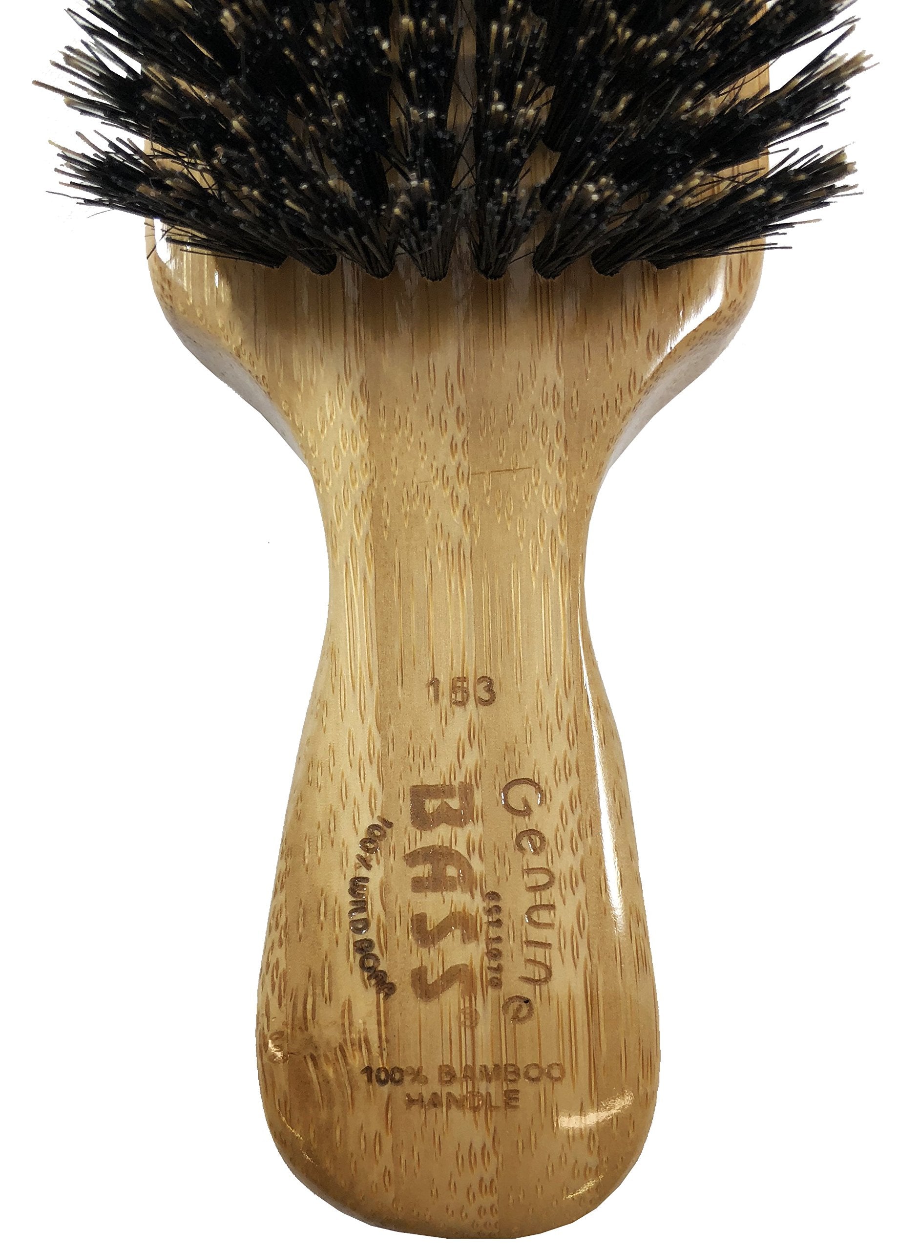 Bass Brushes 100% Wild Boar Bristle Classic Men'S Club Style Hair Brush, With 100% Pure Bamboo Handle, Shines, Conditions, And P