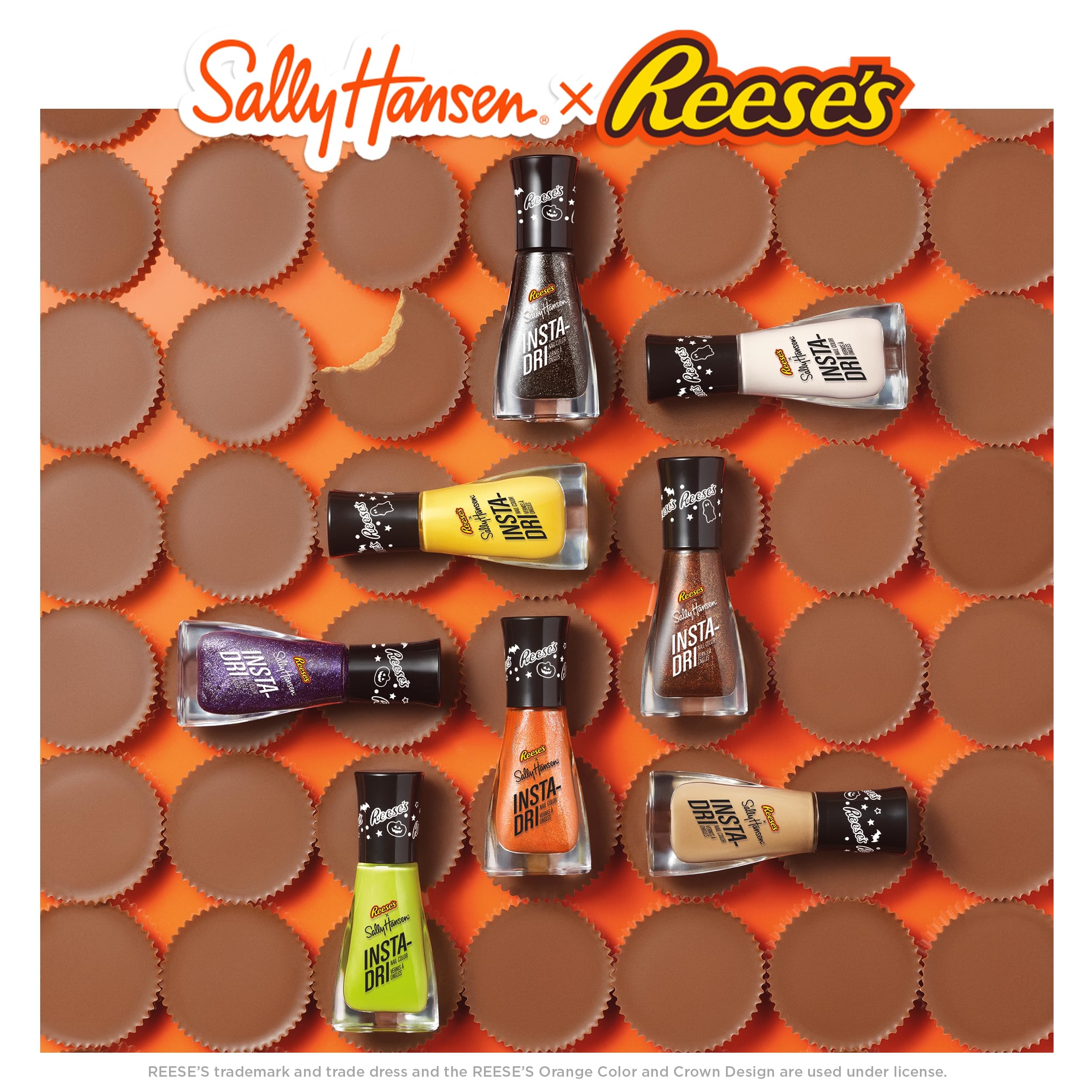 Sally Hansen Insta-Dri, Gourd-Geous, Nail Polish, Quick Dry, One-Coat Application, Doesn'T Chip, Long-Lasting, Perfect For On Th