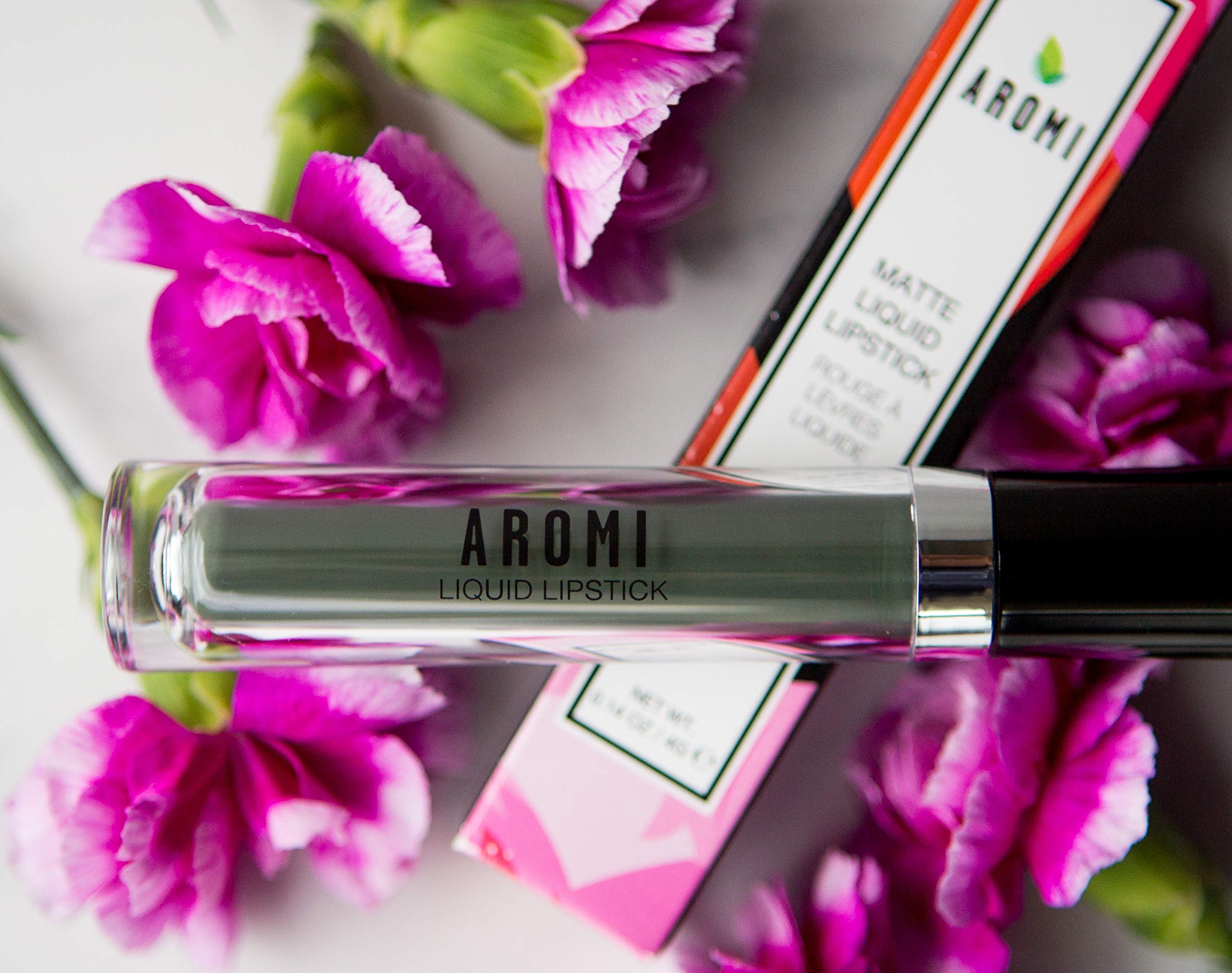 Aromi Olive Green Matte Liquid Lipstick | Sage Lip Color, Vegan, Cruelty-Free, Waterproof, Smudge And Smear Proof, Long-Lasting