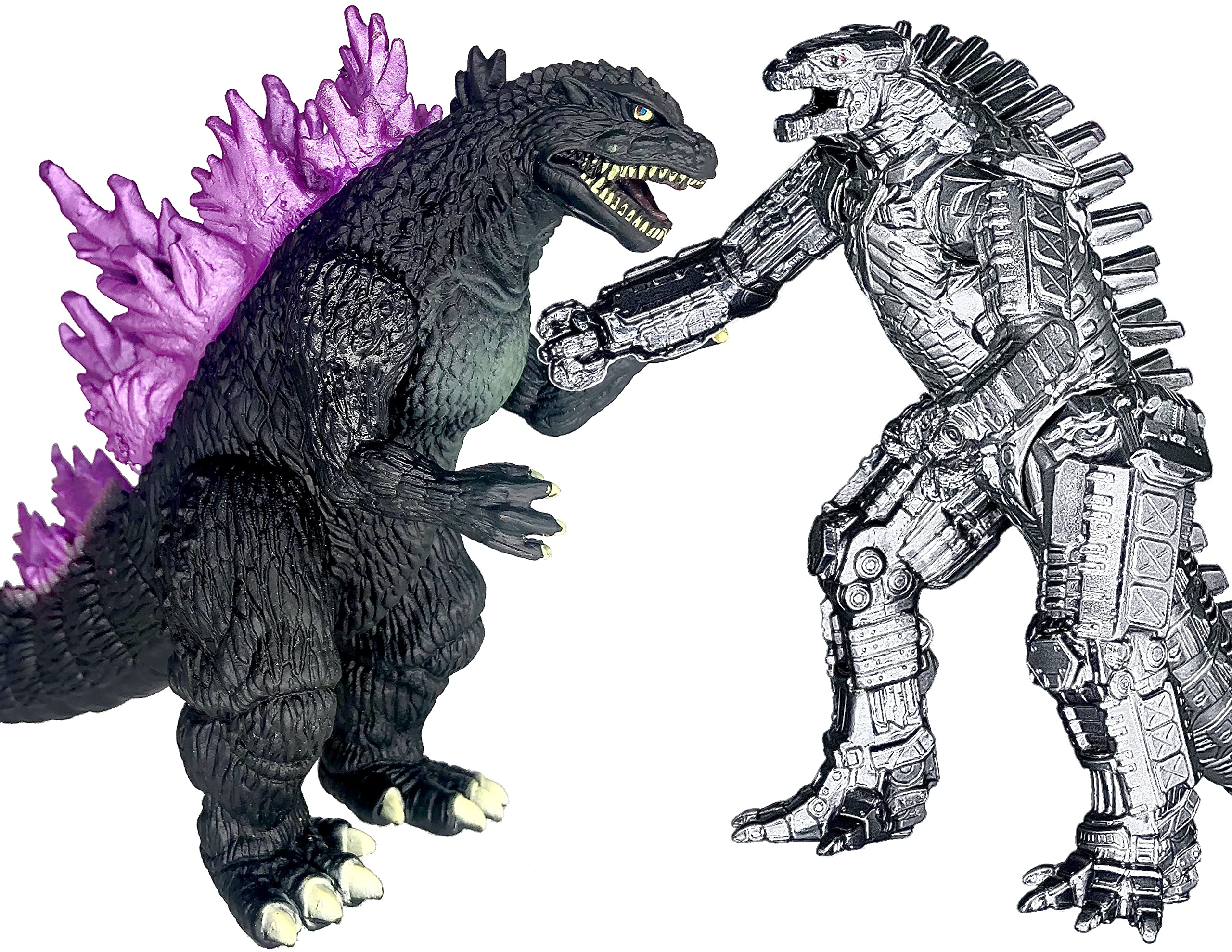 Twcare Set of 2 godzilla Millennium Mecha Mechagodzilla King of The Monsters Toys, 2021 Movable Joints Action Figures Movie Seri