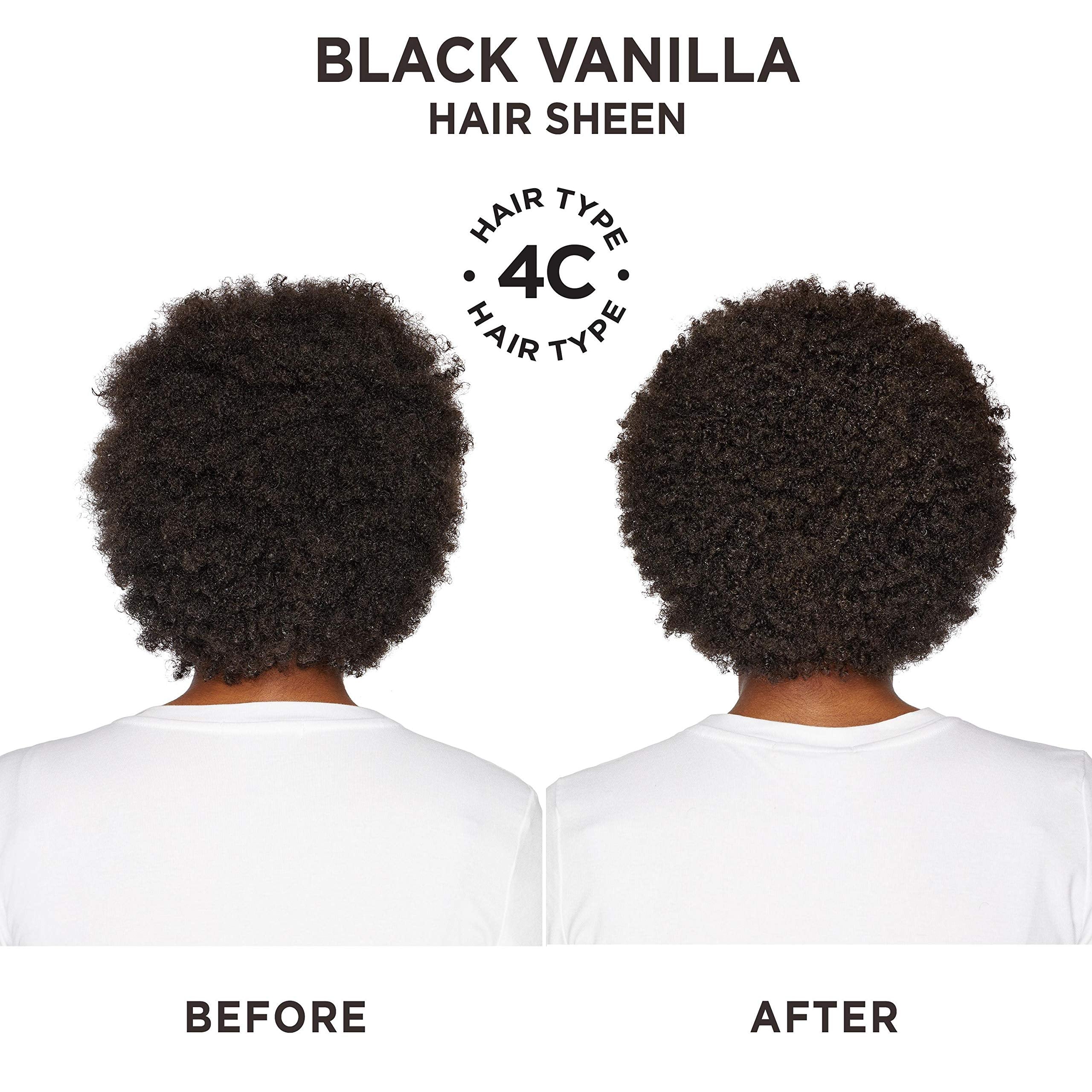 Carol's Daughter Black Vanilla Moisture & Shine Hair Sheen For Dry Hair Dull Hair, Moisture Shine Spray with Shea Butter, Parabe